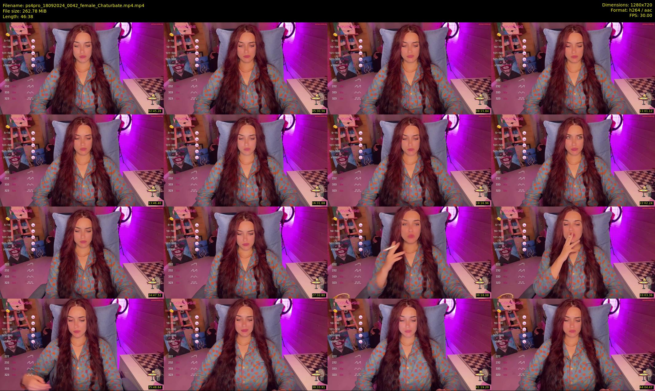 ps4pro — 47 minute Chaturbate female cam show recording, 720p, Sep 18, 2024