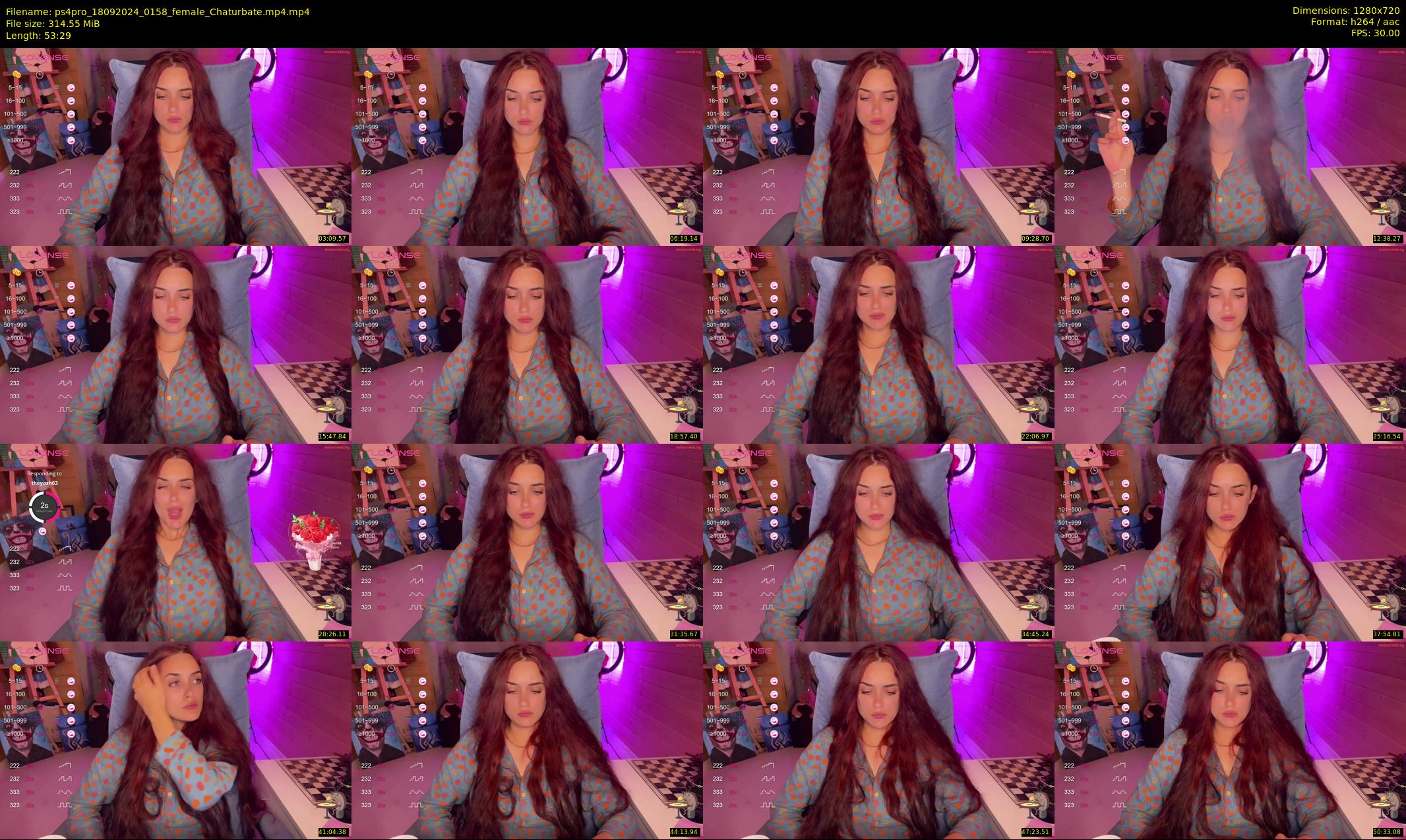 ps4pro — 54 minute Chaturbate female cam show recording, 720p, Sep 18, 2024