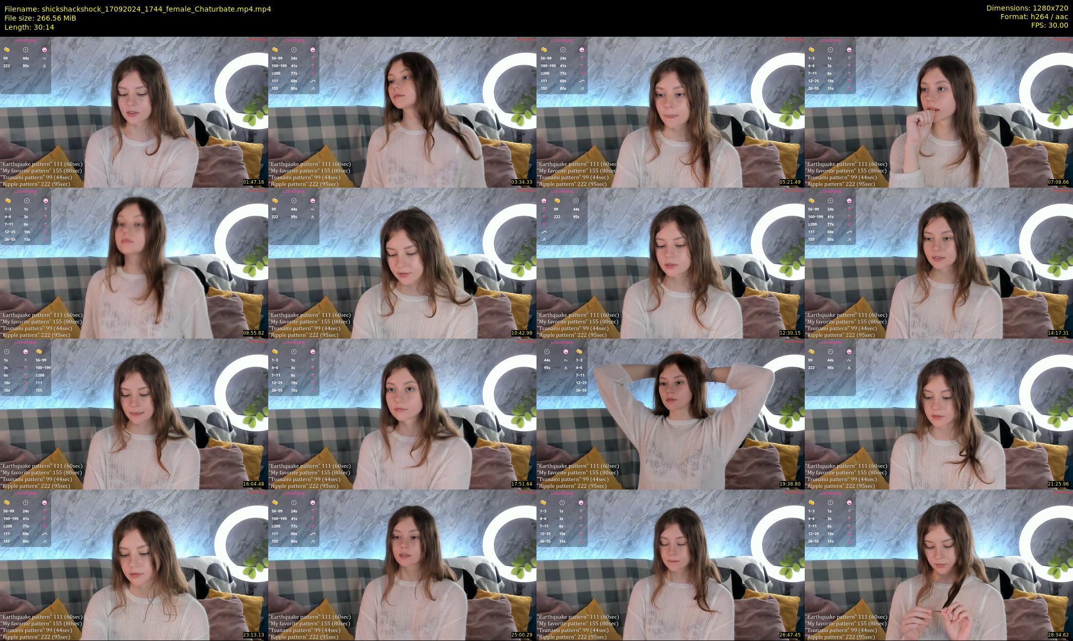 shickshackshock — 31 minute Chaturbate female cam show recording, 720p, Sep 17, 2024