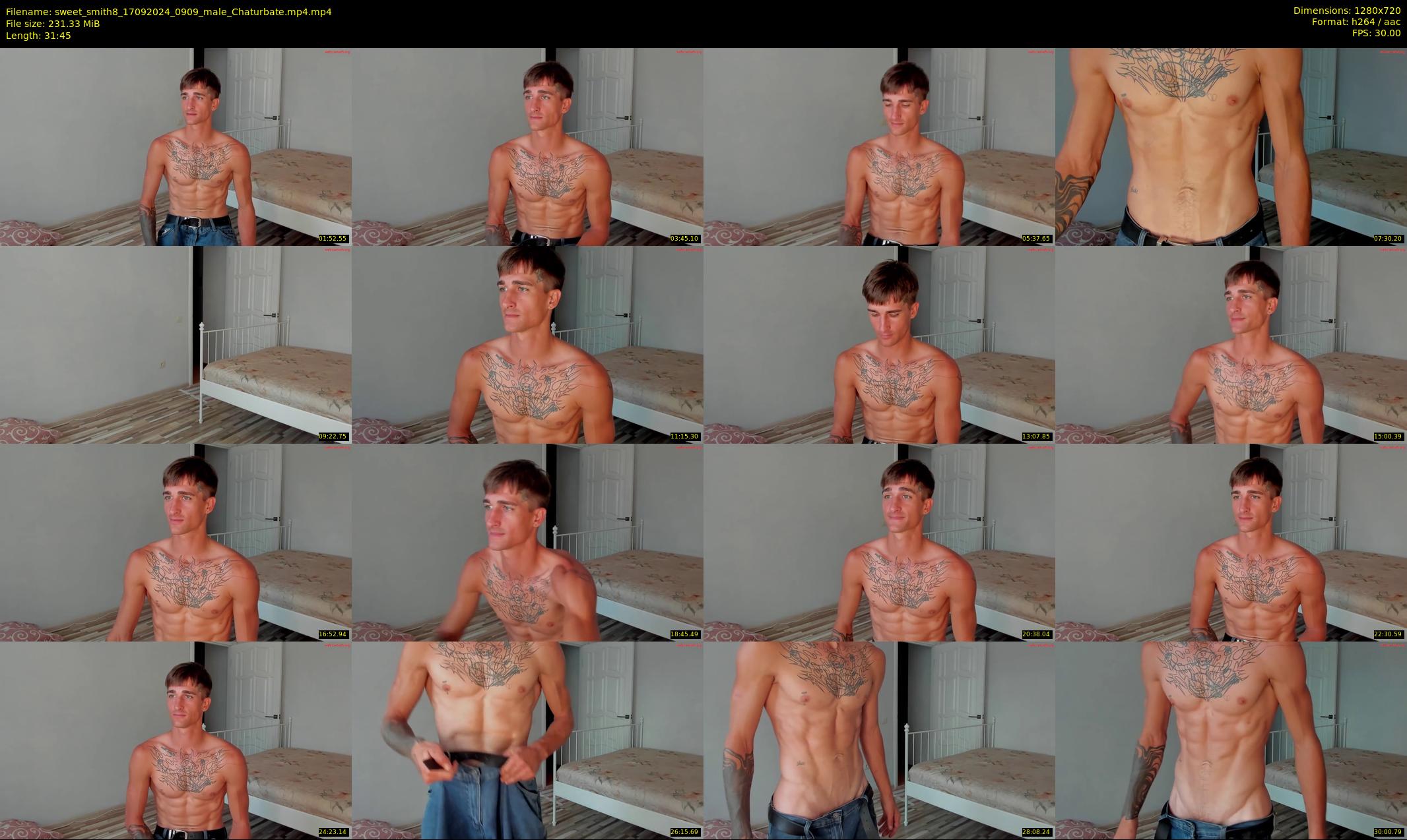 sweet_smith8 — 32 minute Chaturbate male cam show recording, 720p, Sep 17, 2024