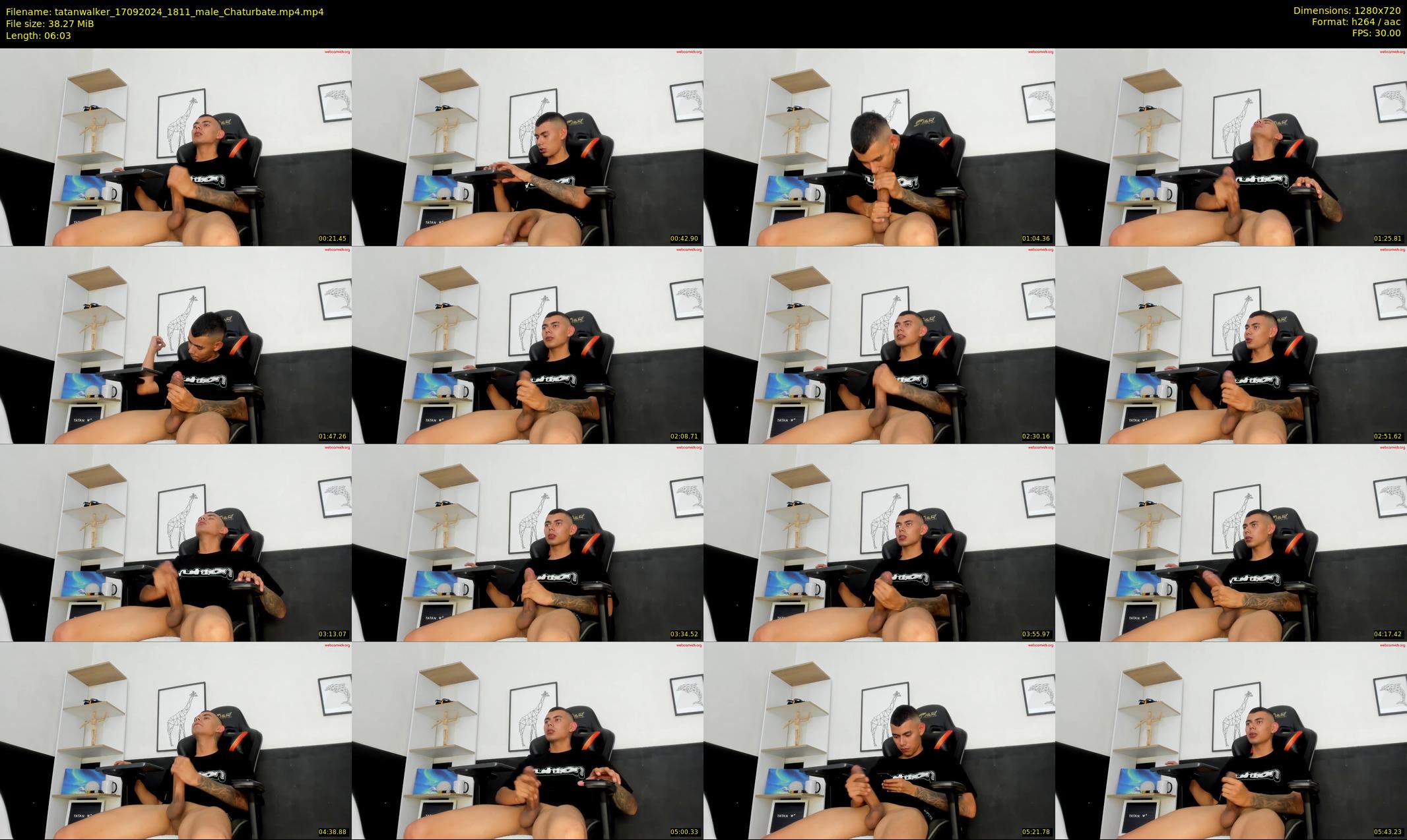 tatanwalker — 7 minute Chaturbate male cam show recording, 720p, Sep 17, 2024