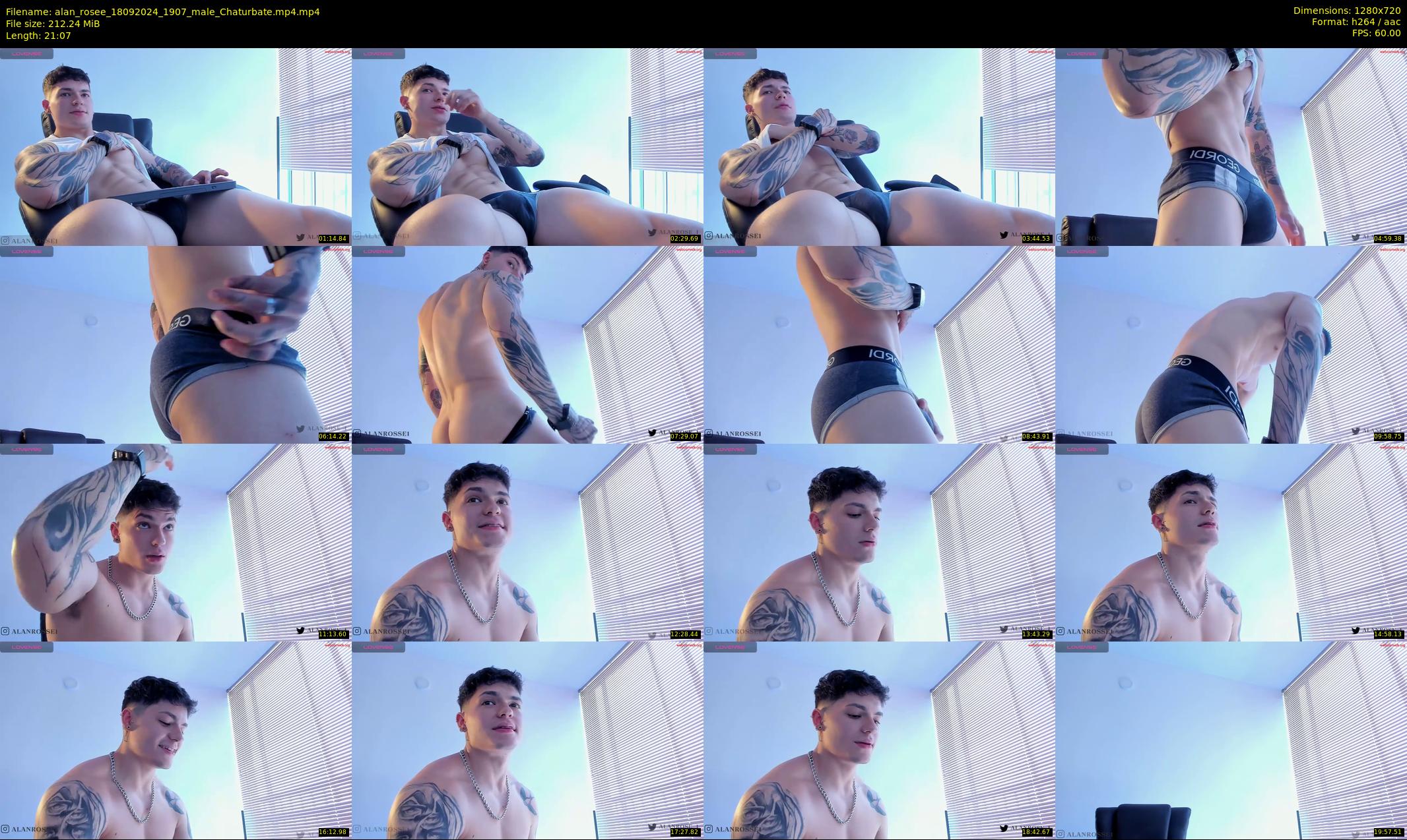 alan_rosee — 22 minute Chaturbate male cam show recording, 720p, Sep 18, 2024