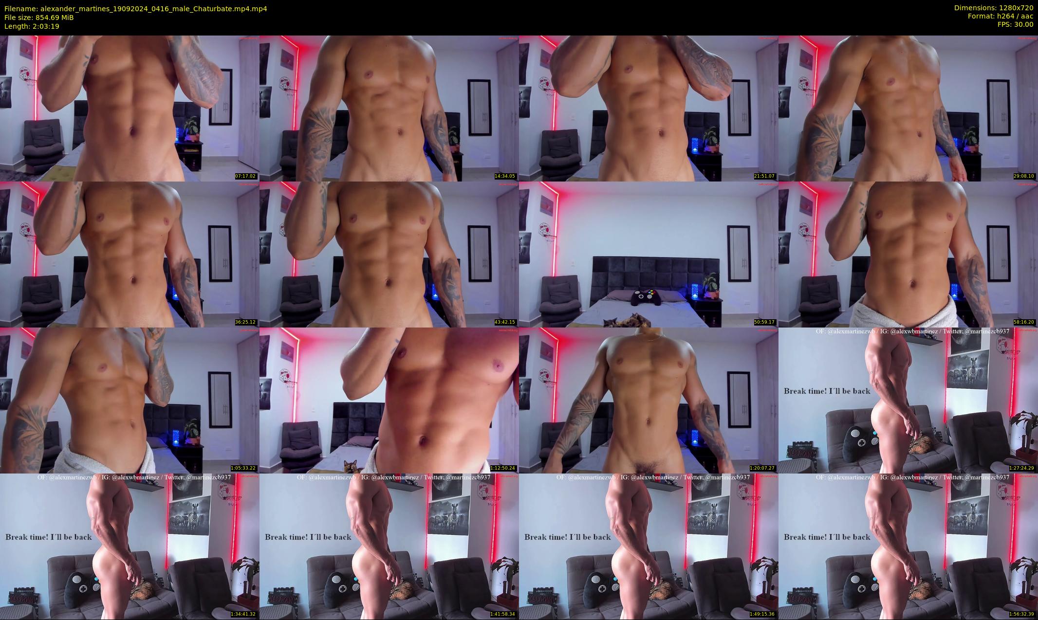 alexander_martines — 124 minute Chaturbate male cam show recording, 720p, Sep 19, 2024