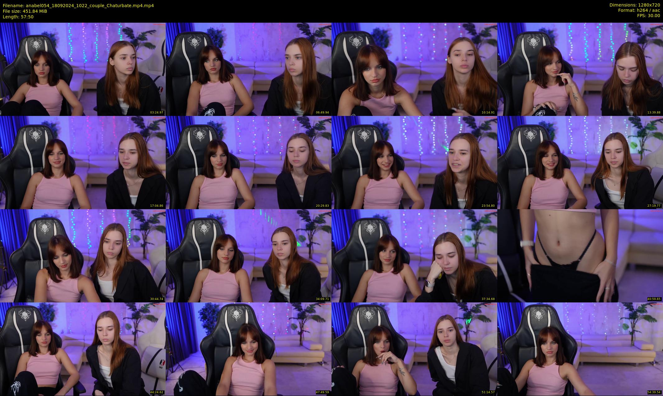 anabel054 — 58 minute Chaturbate female cam show recording, 720p, Sep 18, 2024