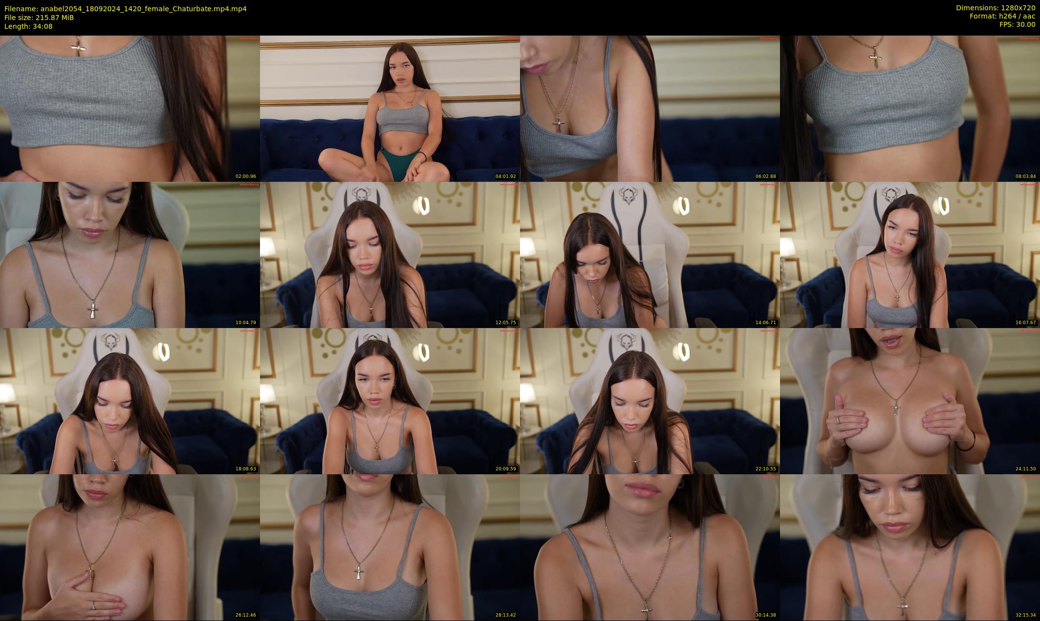 anabel2054 — 35 minute Chaturbate female cam show recording, 720p, Sep 18, 2024