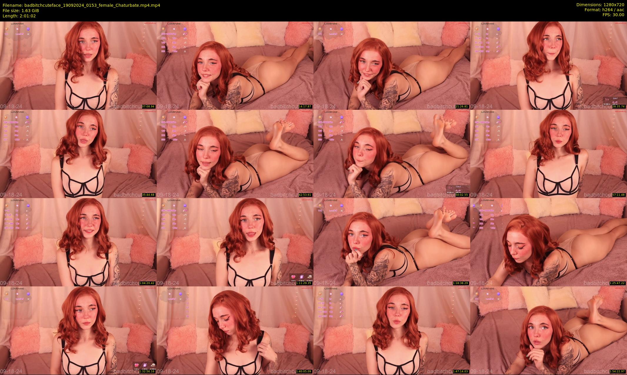 badbitchcuteface — 122 minute Chaturbate female cam show recording, 720p, Sep 19, 2024