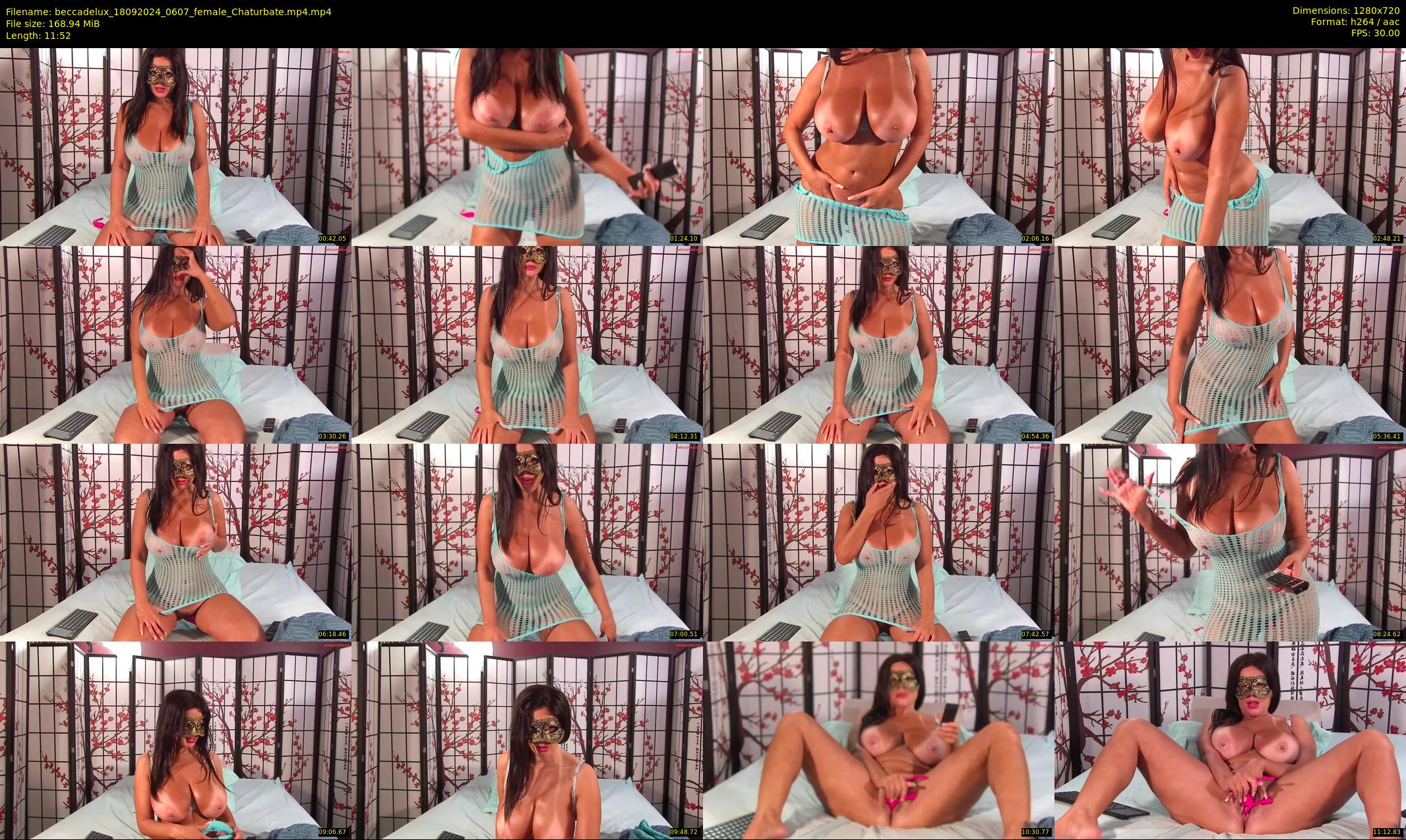 beccadelux — 12 minute Chaturbate female cam show recording, 720p, Sep 18, 2024