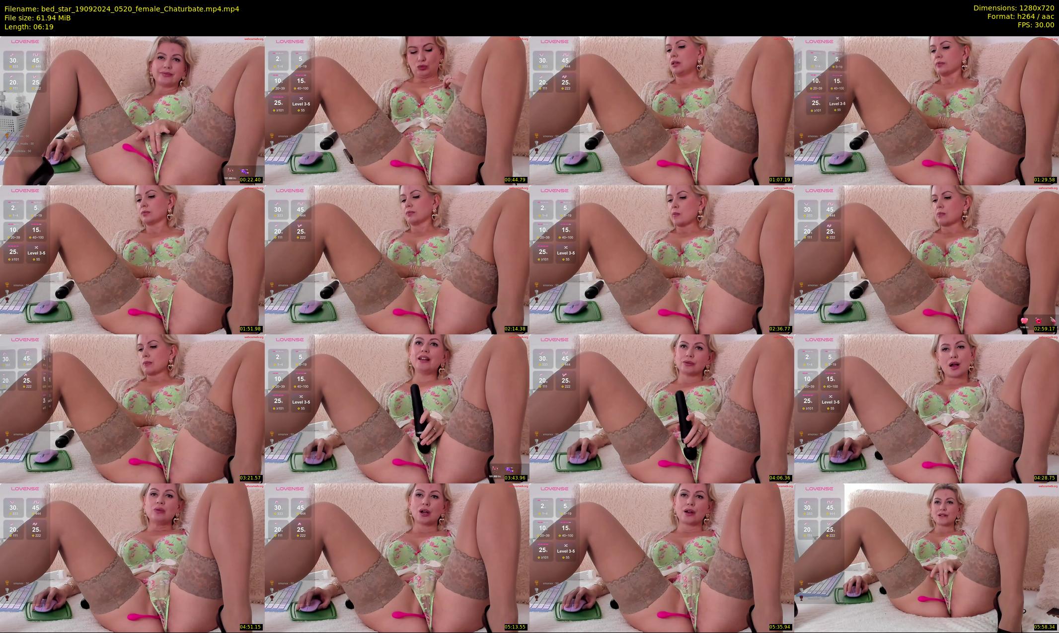 bed_star — 7 minute Chaturbate female cam show recording, 720p, Sep 19, 2024