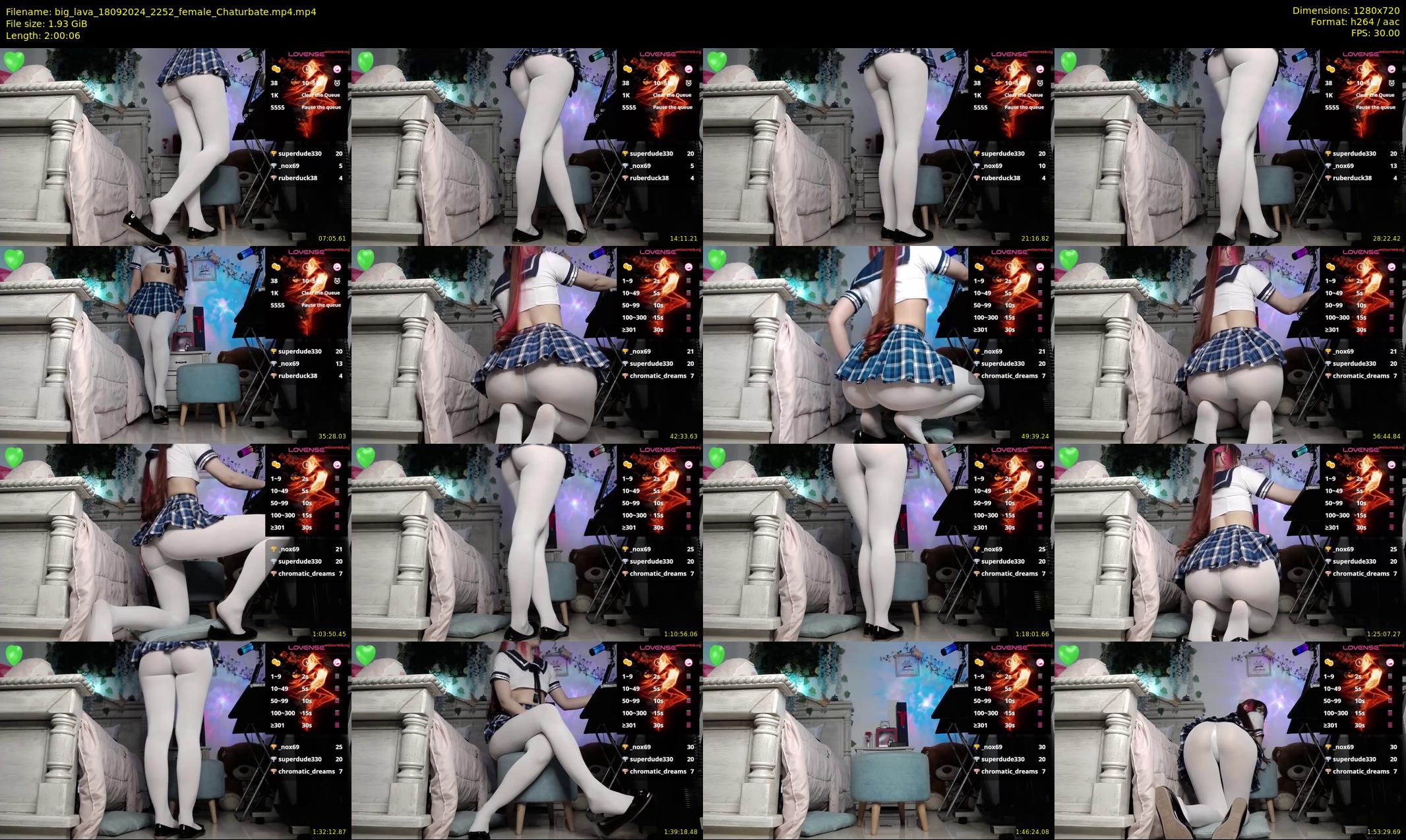 big_lava — 121 minute Chaturbate female cam show recording, 720p, Sep 18, 2024