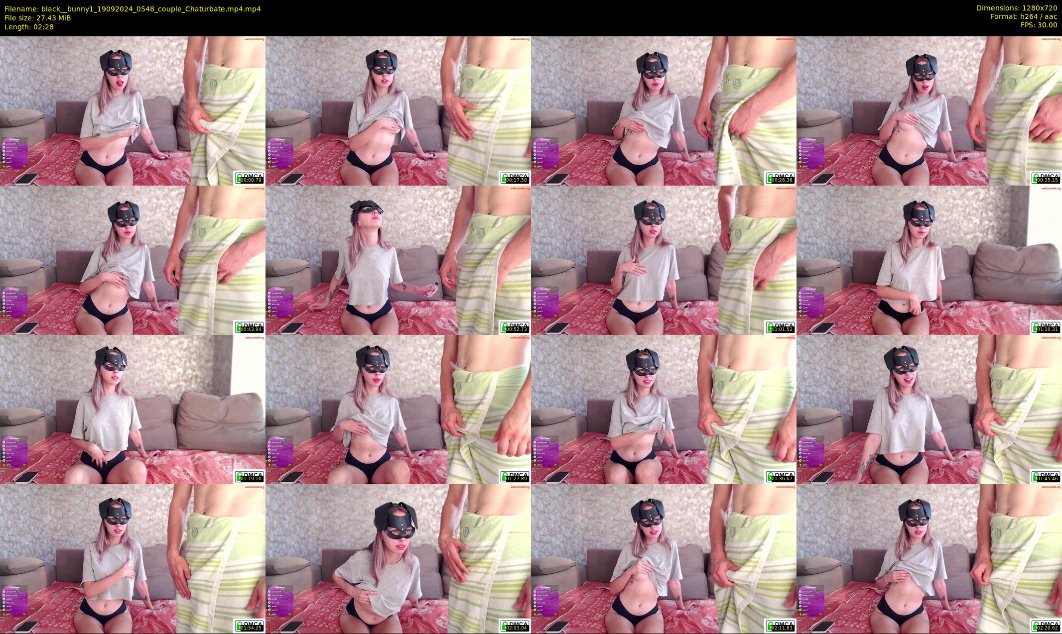 black__bunny1 — 3 minute Chaturbate couple cam show recording, 720p, Sep 19, 2024