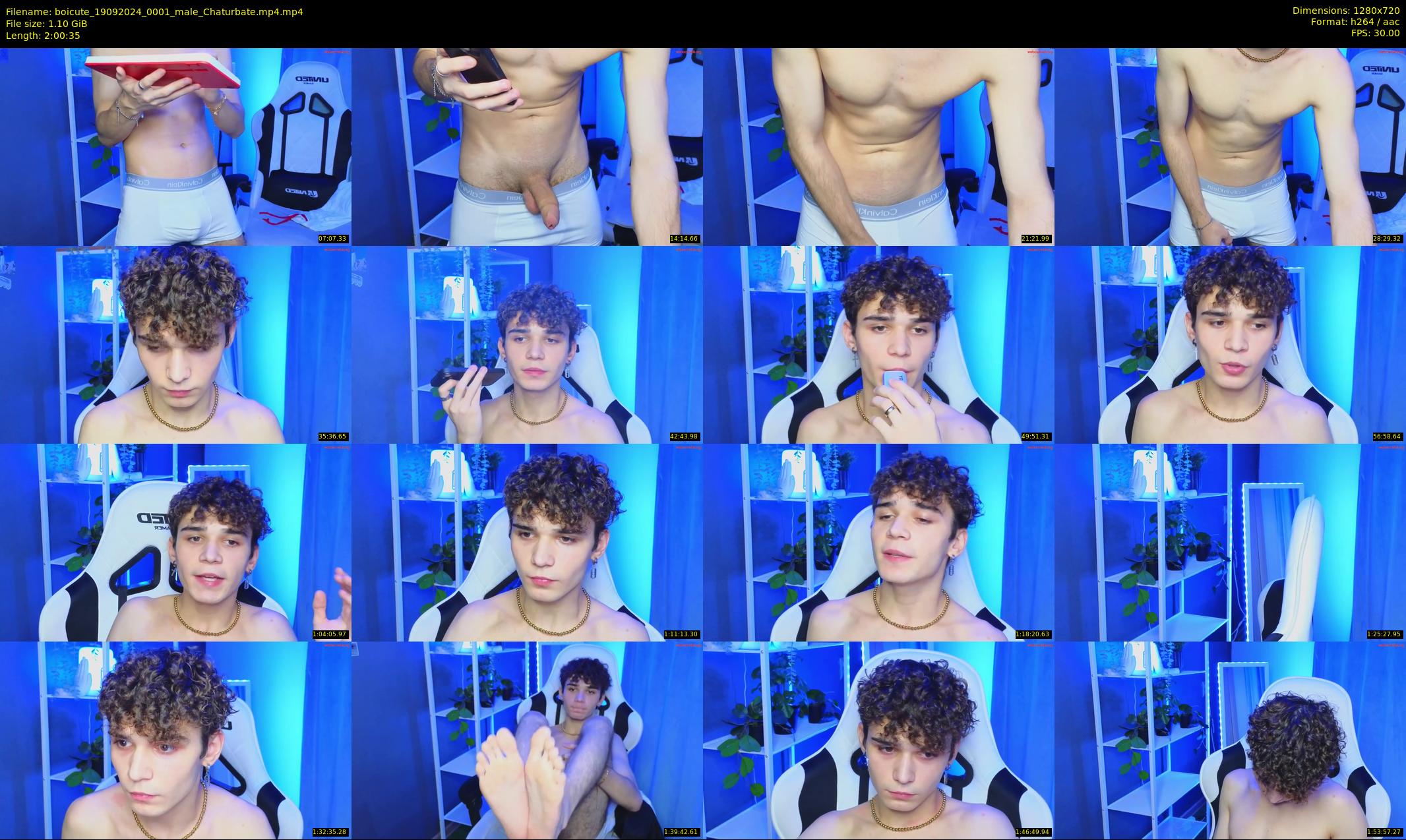 boicute — 121 minute Chaturbate male cam show recording, 720p, Sep 19, 2024