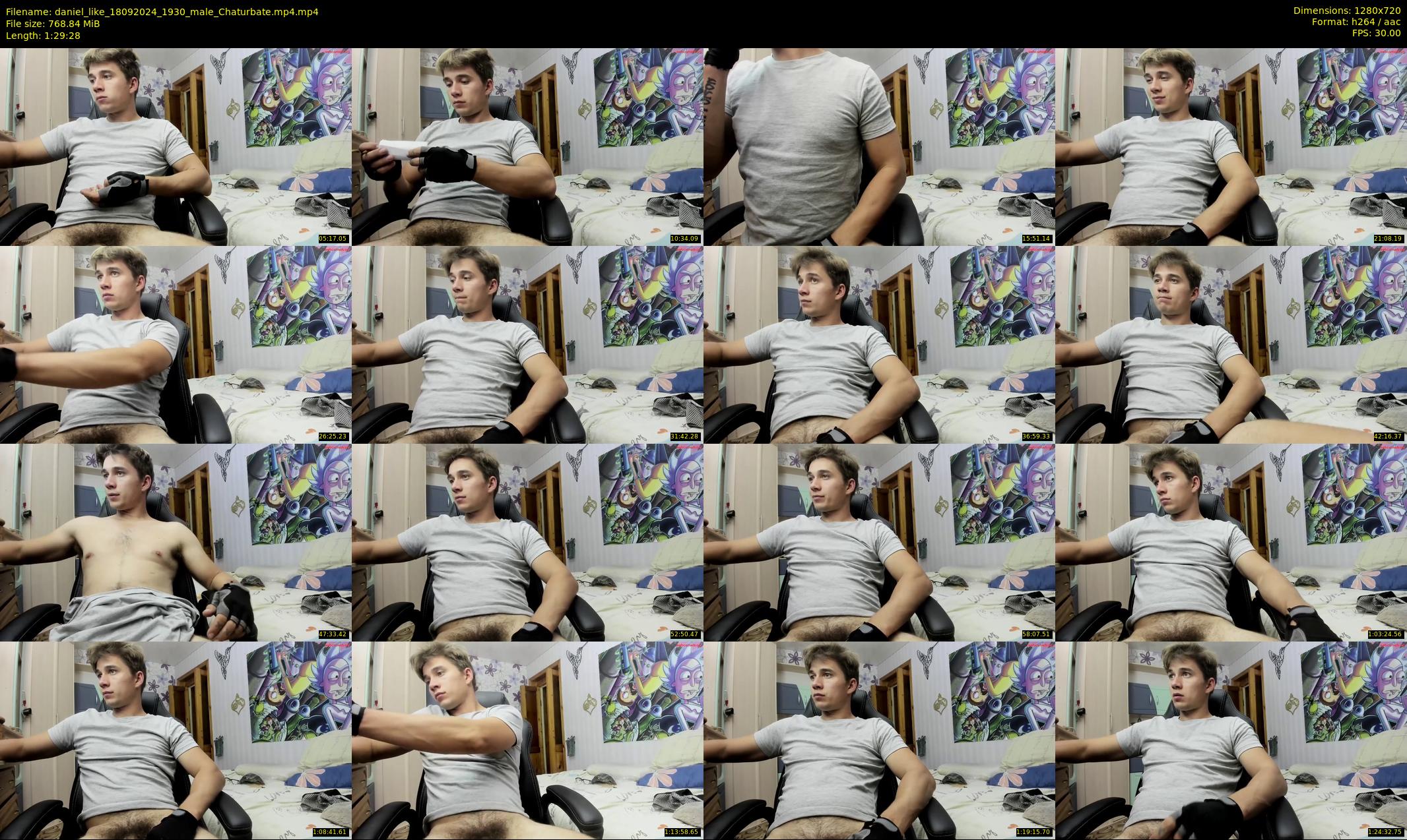 daniel_like — 90 minute Chaturbate male cam show recording, 720p, Sep 18, 2024
