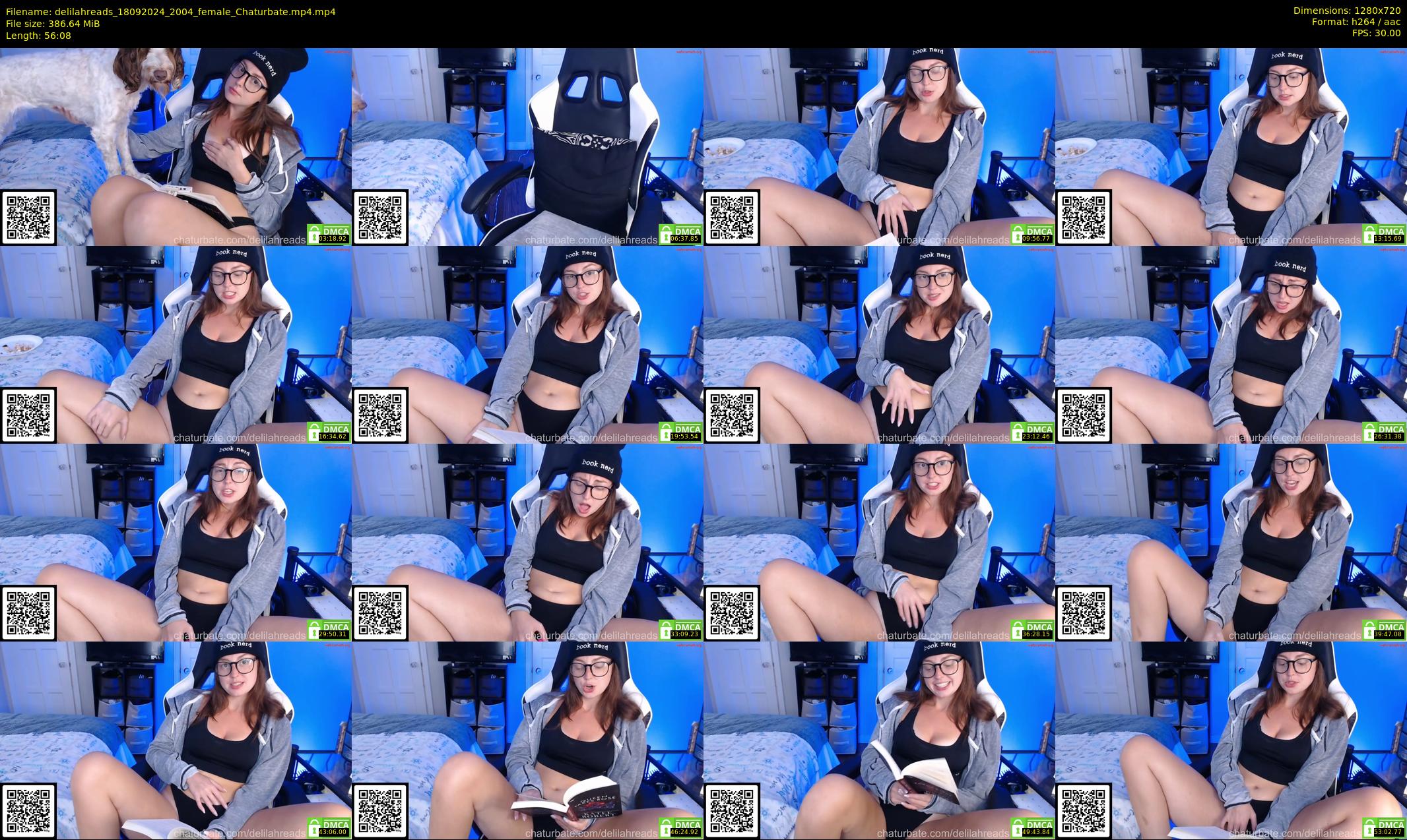 delilahreads — 57 minute Chaturbate female cam show recording, 720p, Sep 18, 2024