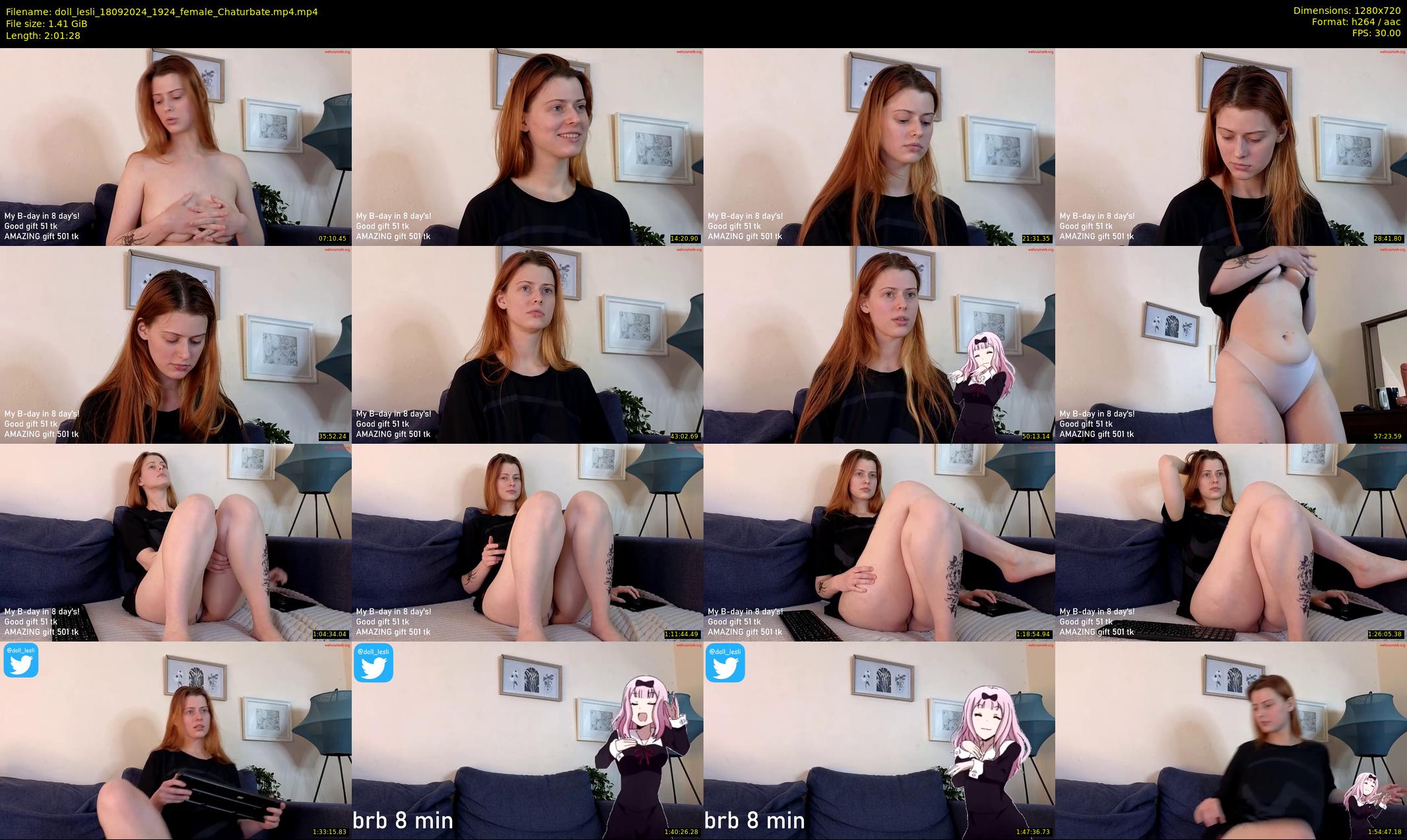 doll_lesli — 122 minute Chaturbate female cam show recording, 720p, Sep 18, 2024