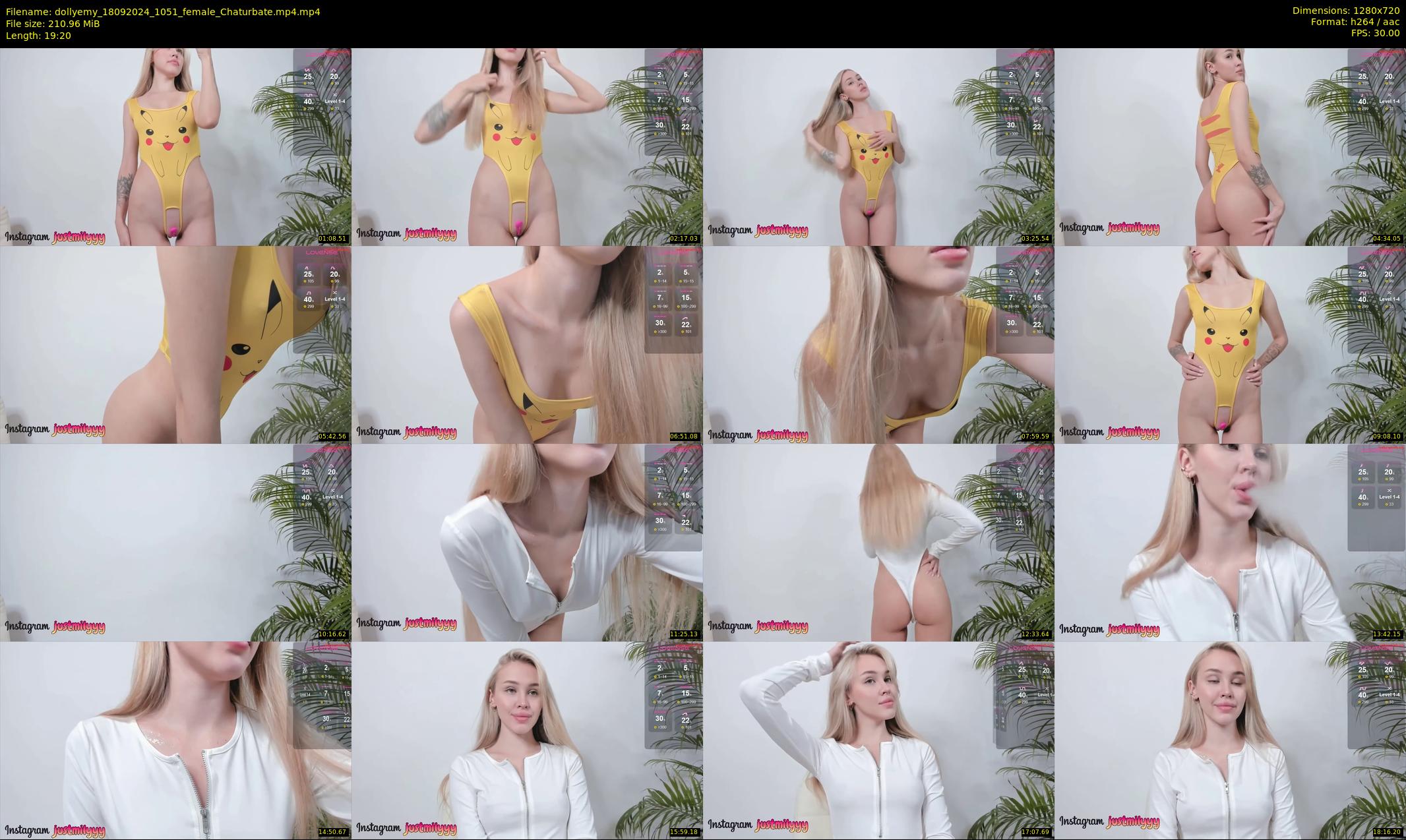 dollyemy — 20 minute Chaturbate female cam show recording, 720p, Sep 18, 2024
