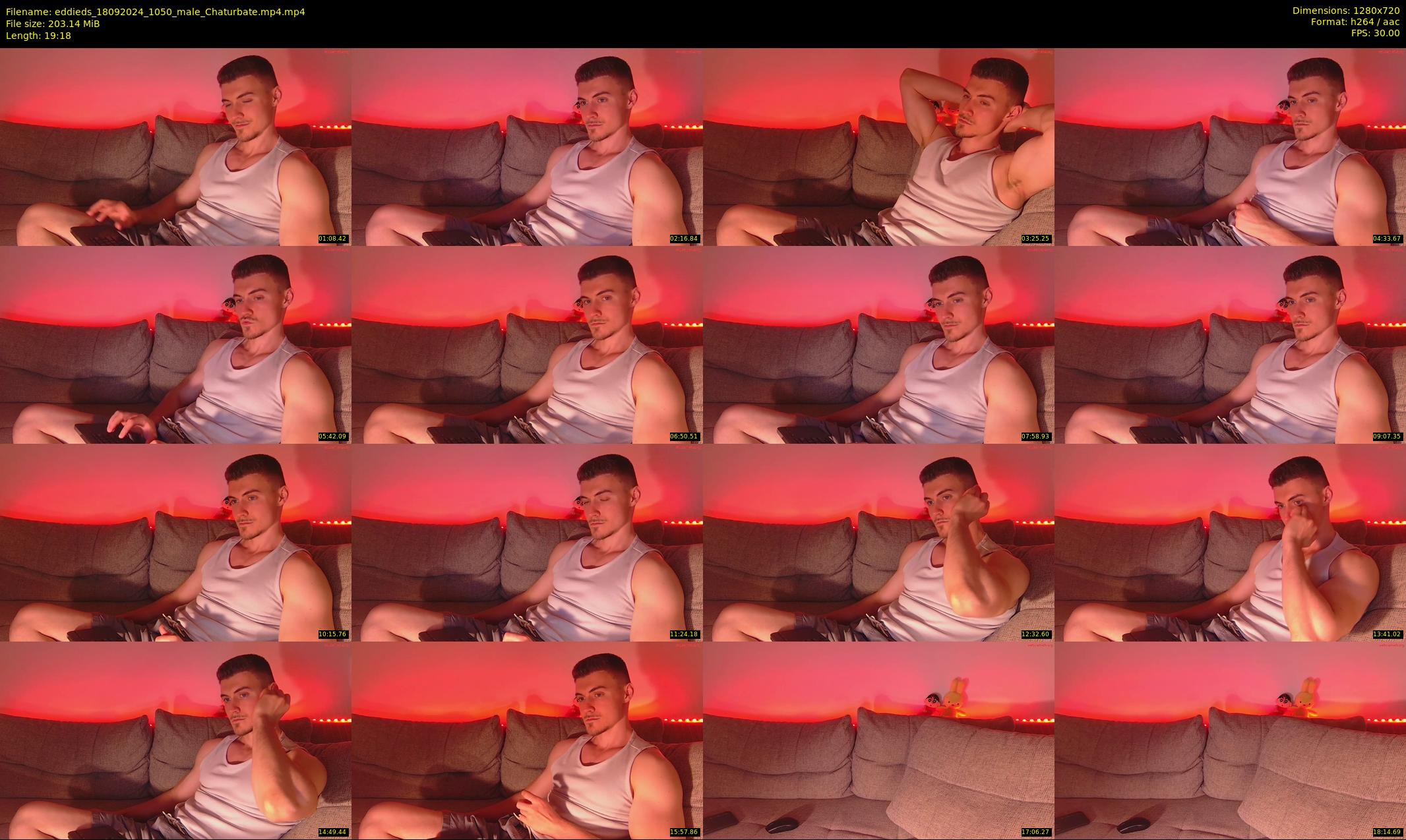 eddieds — 20 minute Chaturbate male cam show recording, 720p, Sep 18, 2024