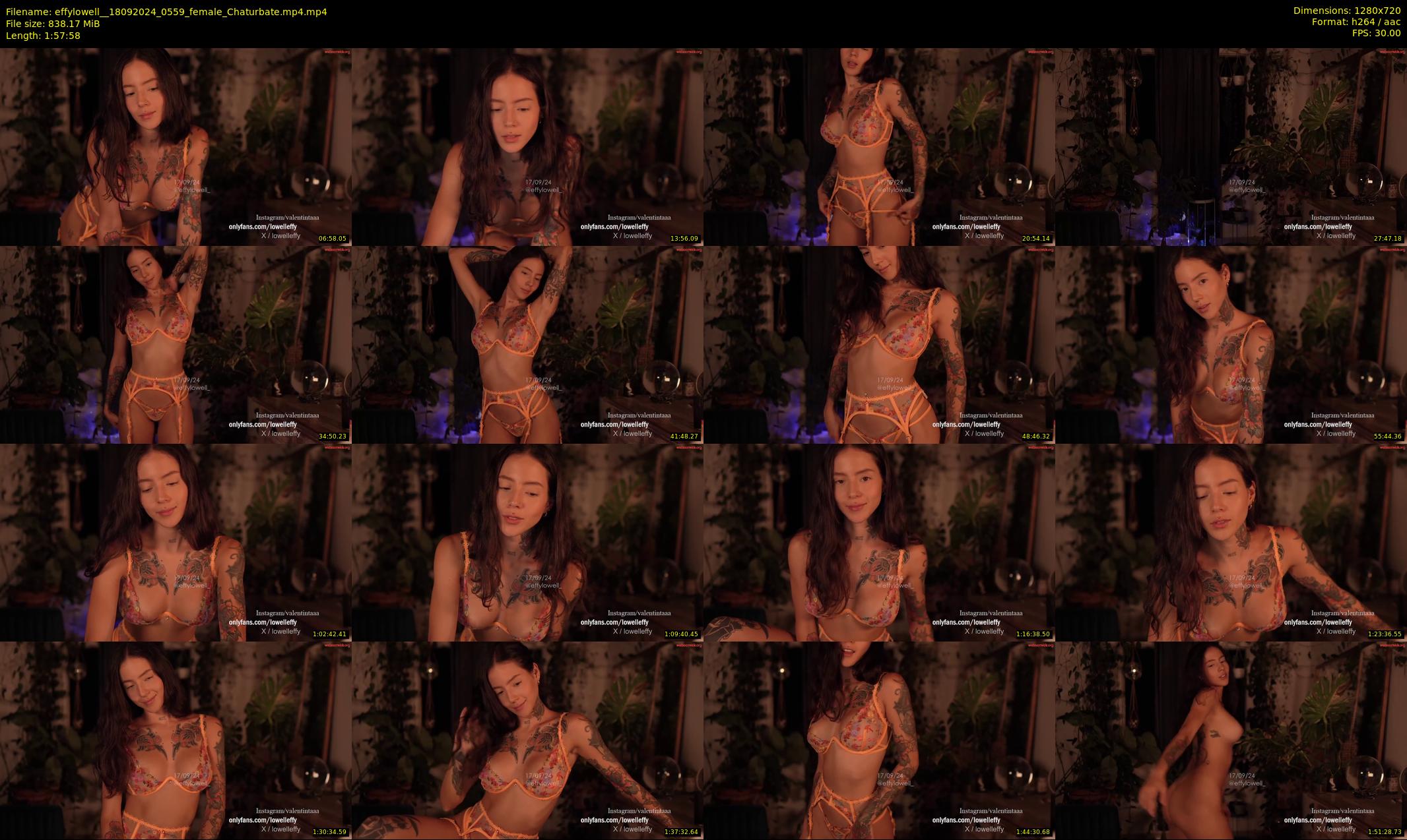 effylowell_ — 118 minute Chaturbate female cam show recording, 720p, Sep 18, 2024