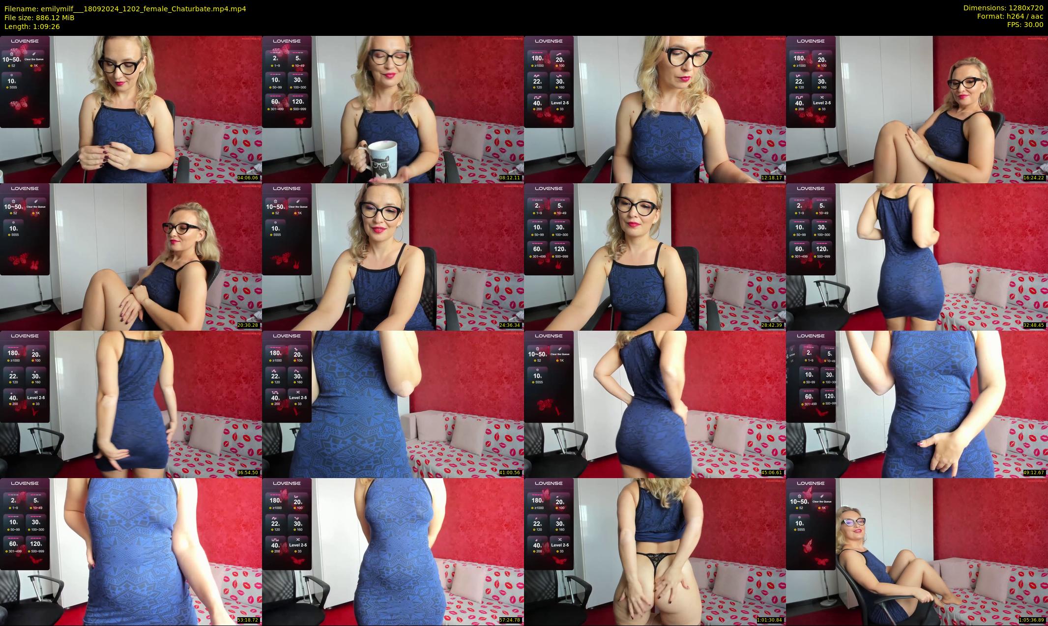 emilymilf__ — 70 minute Chaturbate female cam show recording, 720p, Sep 18, 2024