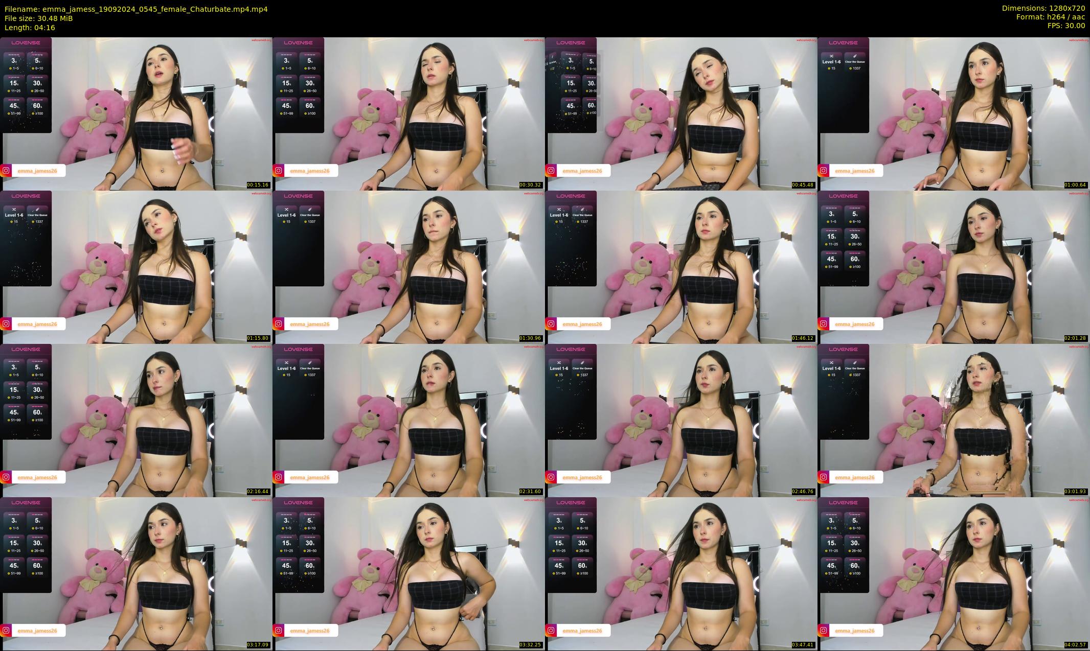 emma_jamess — 5 minute Chaturbate female cam show recording, 720p, Sep 19, 2024