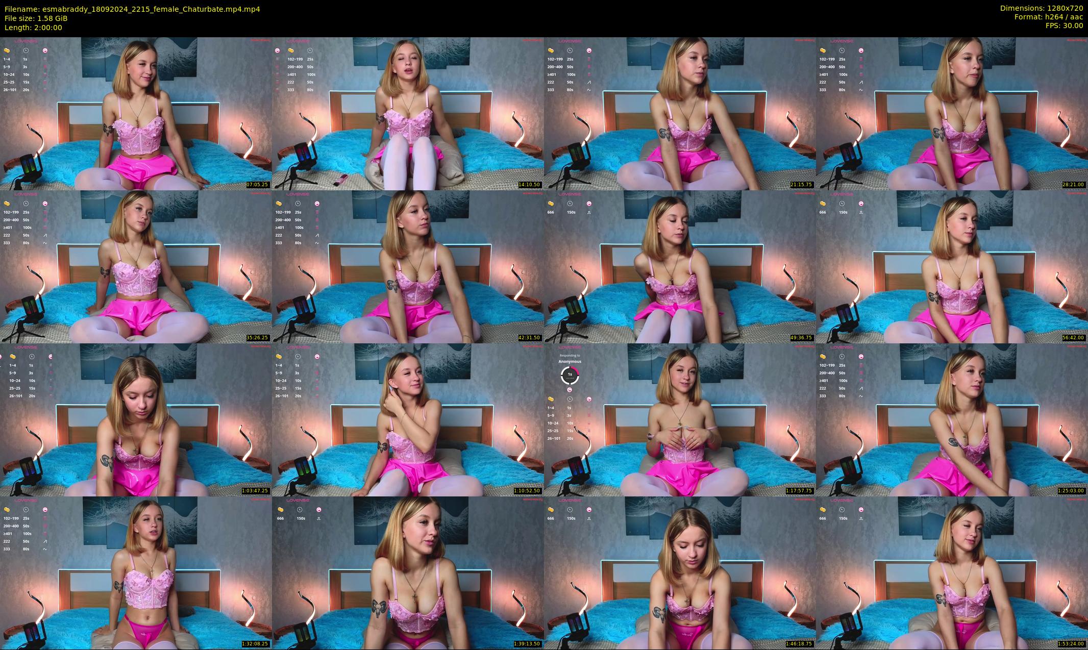 esmabraddy — 120 minute Chaturbate female cam show recording, 720p, Sep 18, 2024