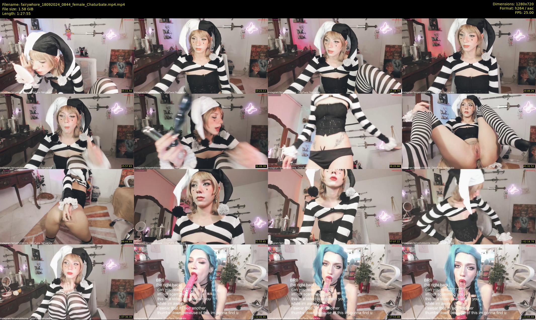 fairywhore — 88 minute Chaturbate female cam show recording, 720p, Sep 18, 2024