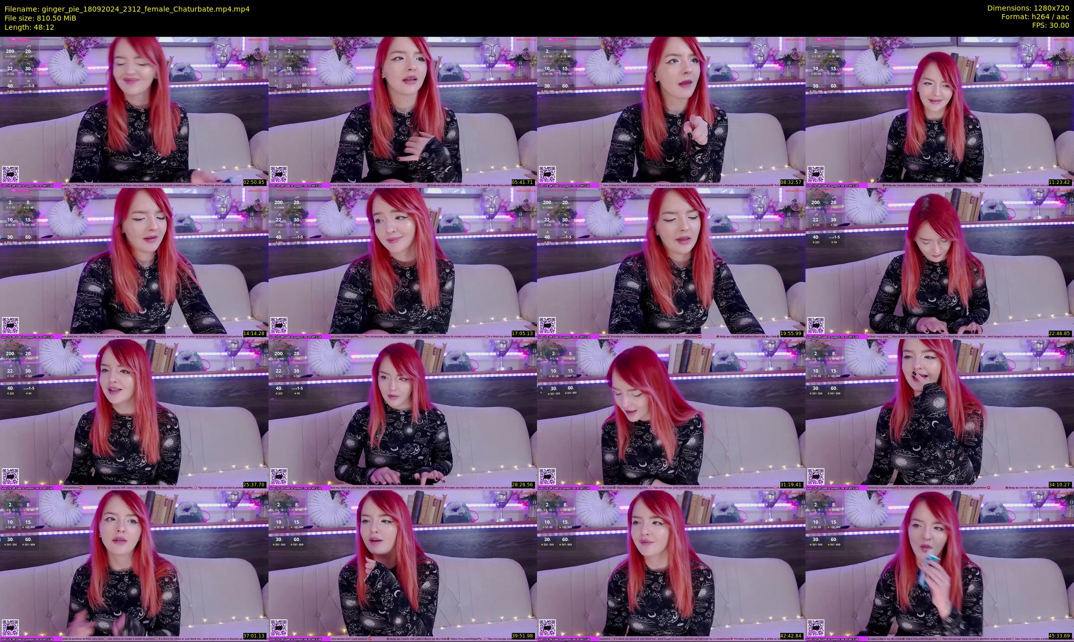 ginger_pie — 49 minute Chaturbate female cam show recording, 720p, Sep 18, 2024