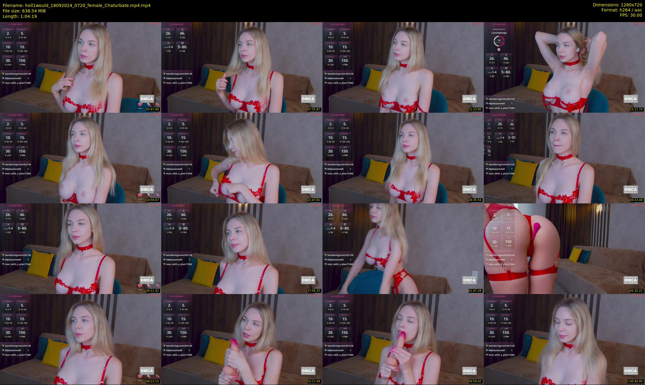 holl1would — 65 minute Chaturbate female cam show recording, 720p, Sep 18, 2024