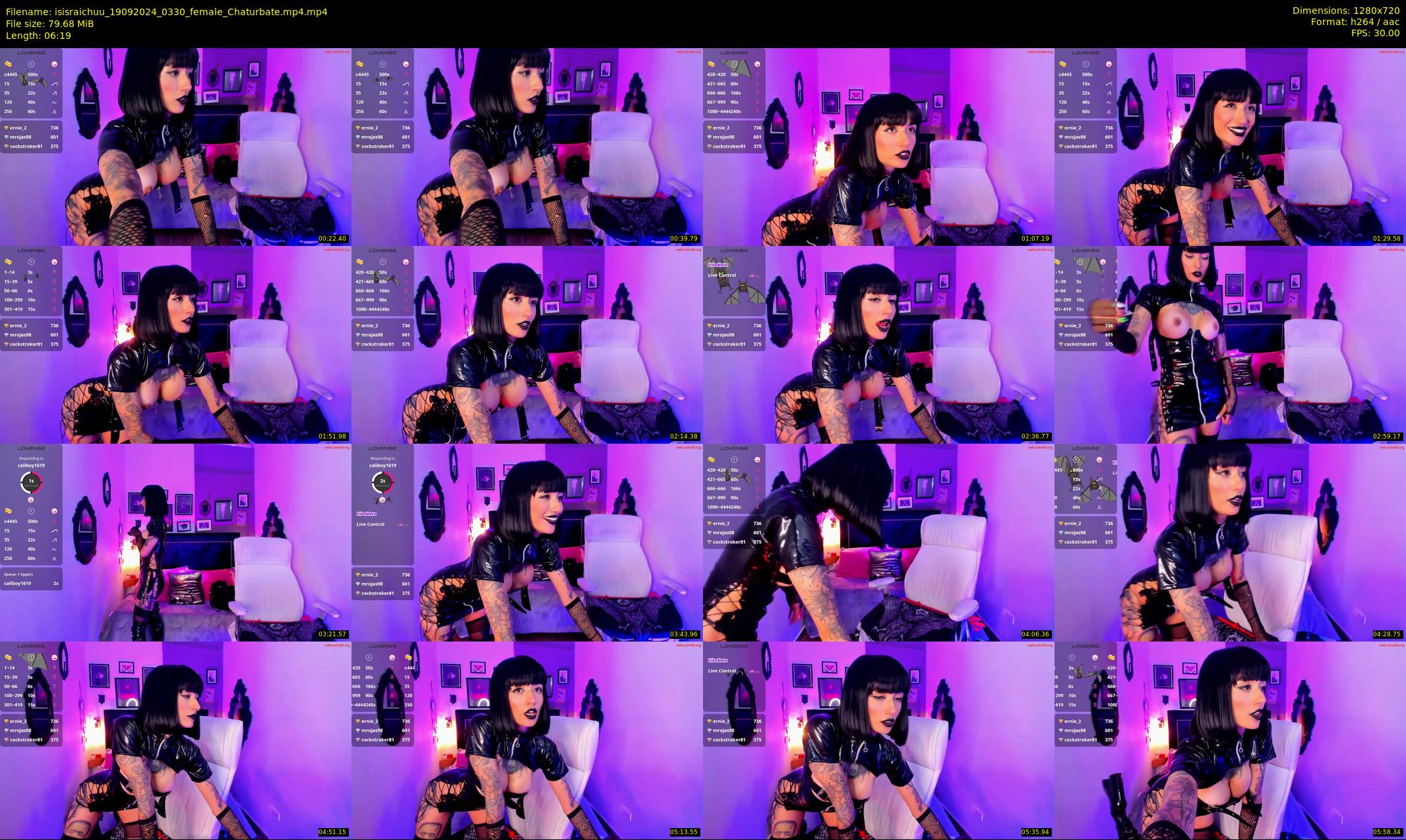 isisraichuu — 7 minute Chaturbate female cam show recording, 720p, Sep 19, 2024