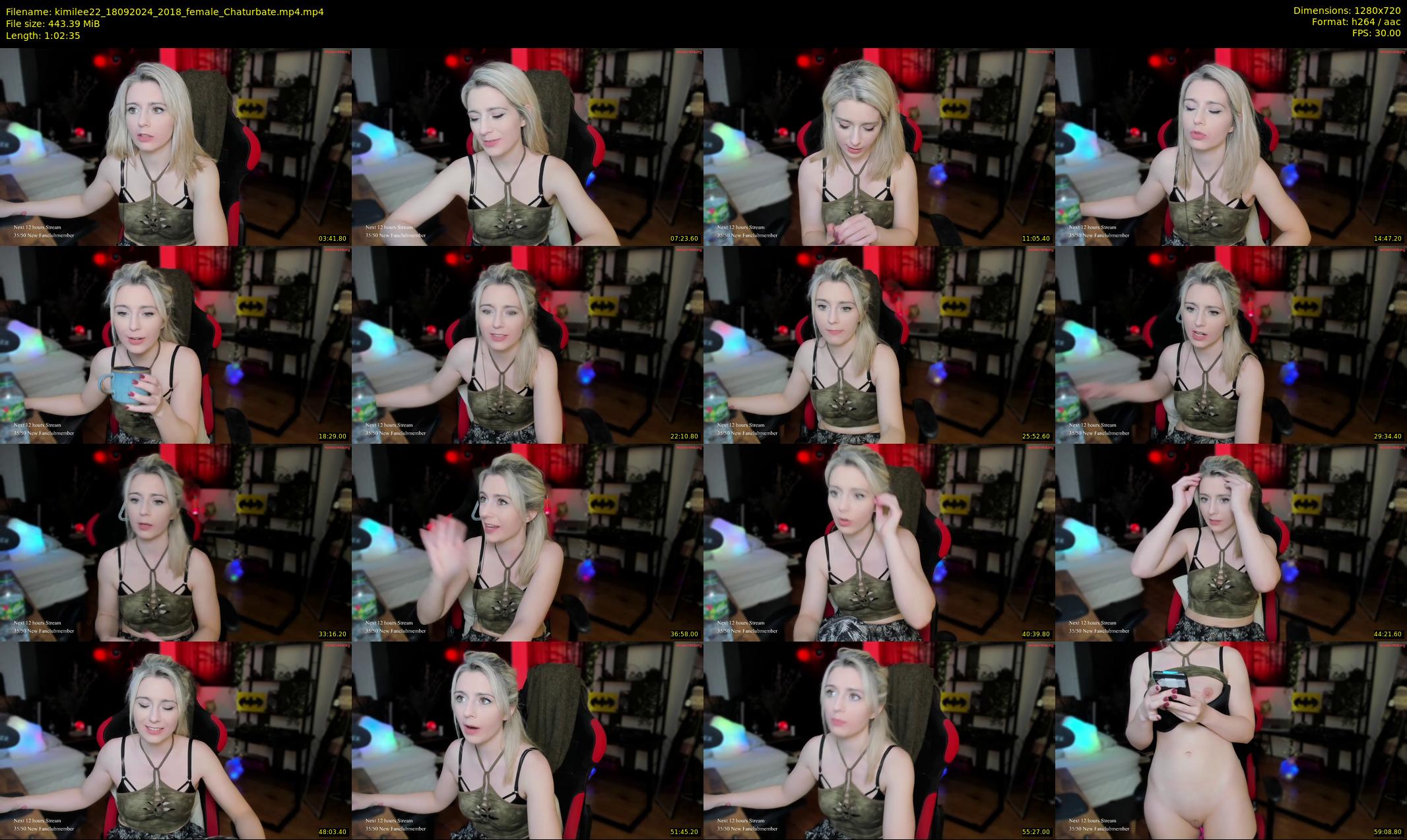 kimilee22 — 63 minute Chaturbate female cam show recording, 720p, Sep 18, 2024