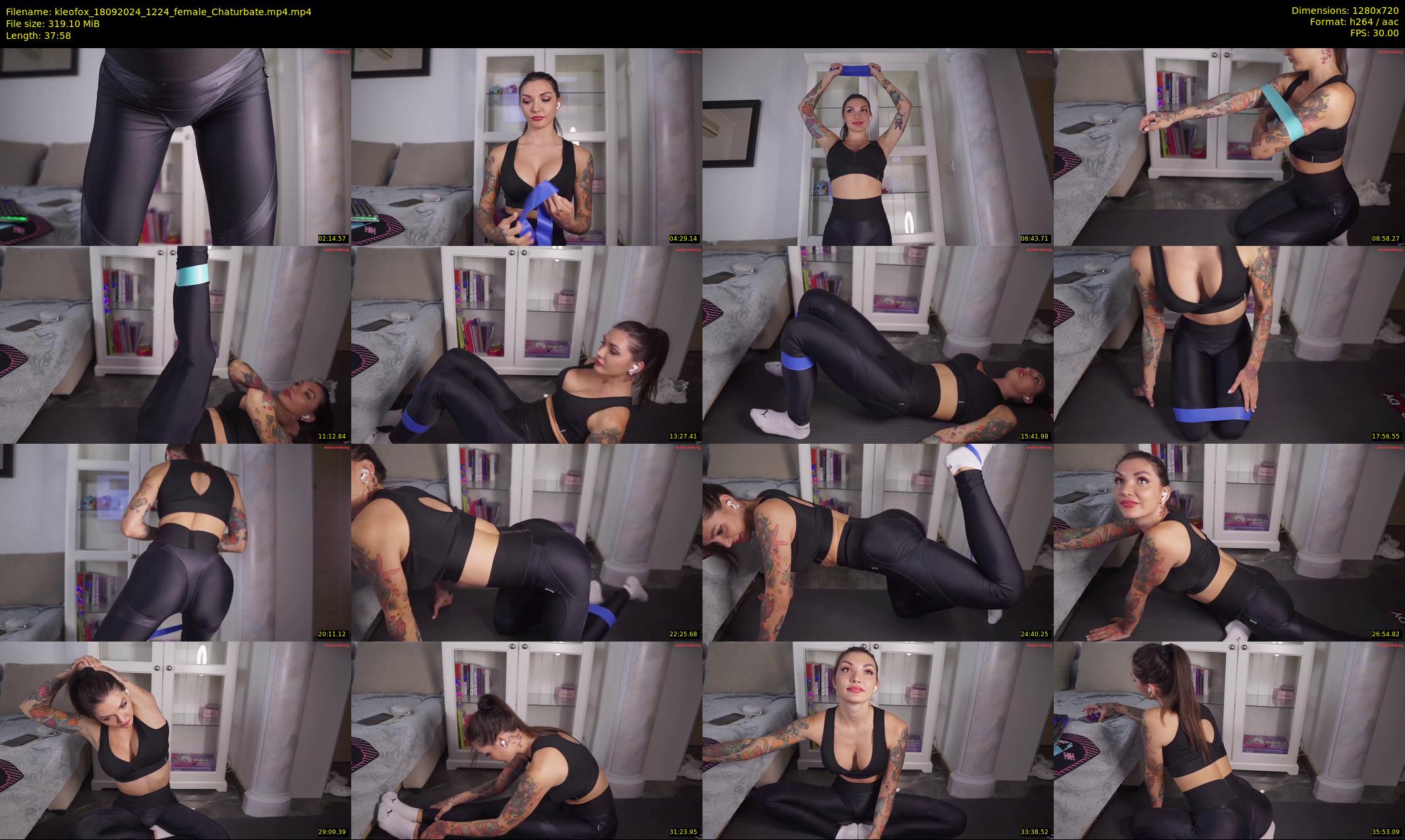 kleofox — 38 minute Chaturbate female cam show recording, 720p, Sep 18, 2024