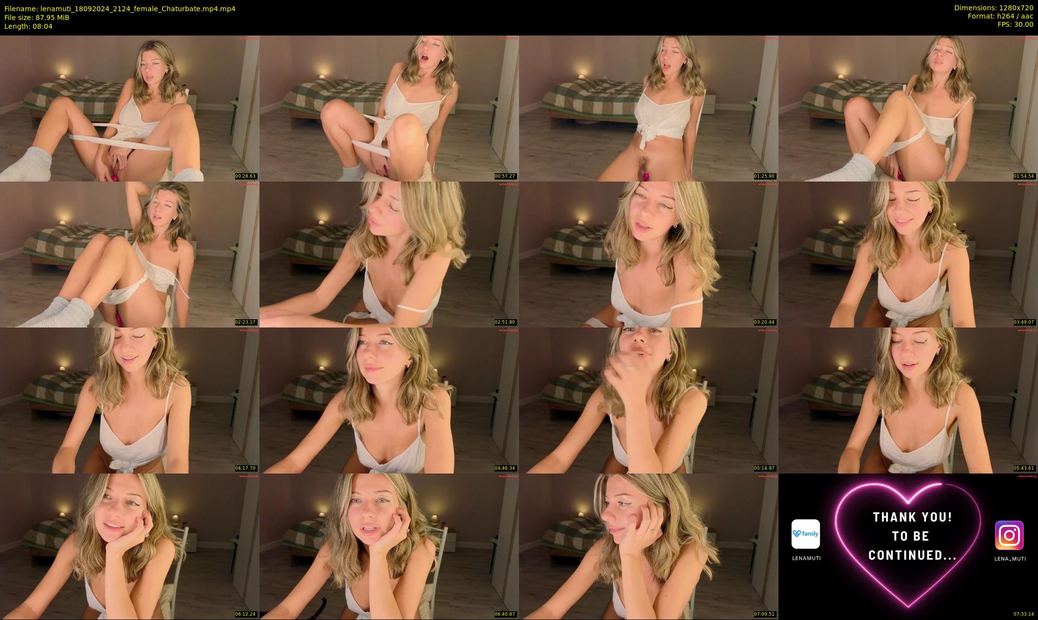 lenamuti — 9 minute Chaturbate female cam show recording, 720p, Sep 18, 2024