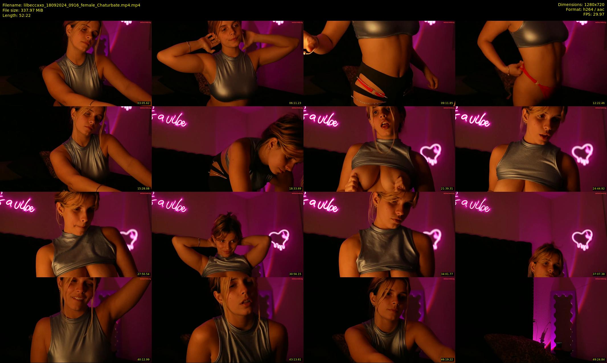 lilbeccaxo — 53 minute Chaturbate female cam show recording, 720p, Sep 18, 2024