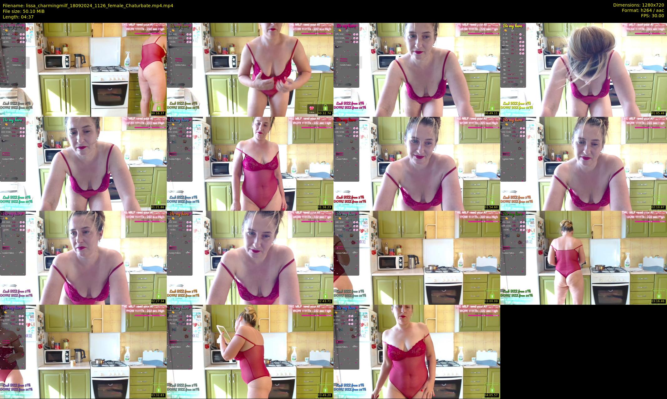 lissa_charmingmilf — 5 minute Chaturbate female cam show recording, 720p, Sep 18, 2024