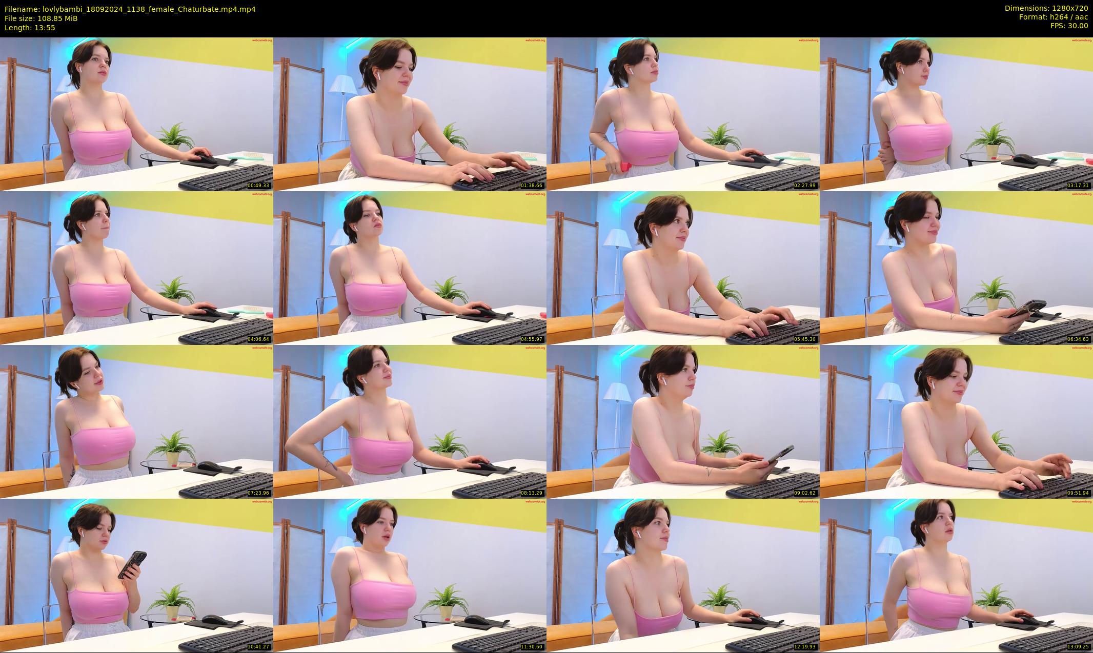 lovlybambi — 14 minute Chaturbate female cam show recording, 720p, Sep 18, 2024