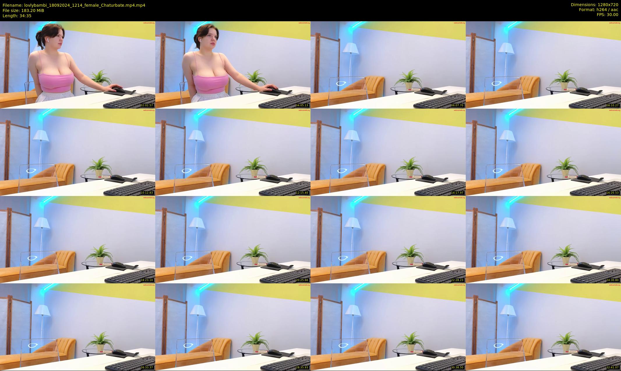 lovlybambi — 35 minute Chaturbate female cam show recording, 720p, Sep 18, 2024