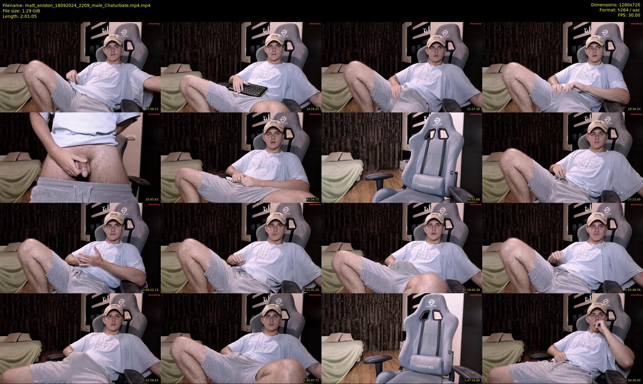 matt_aniston — 122 minute Chaturbate male cam show recording, 720p, Sep 18, 2024