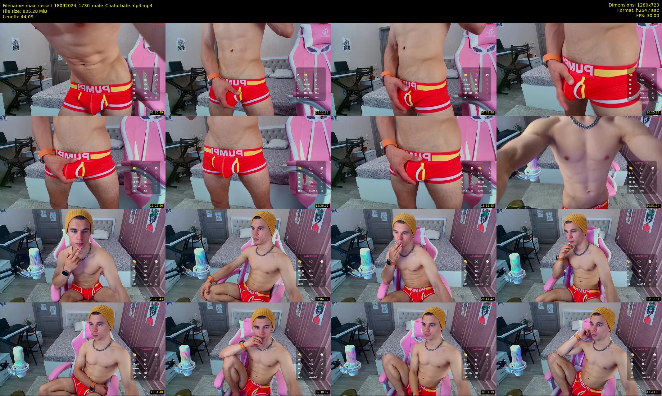 max_russell — 45 minute Chaturbate male cam show recording, 720p, Sep 18, 2024