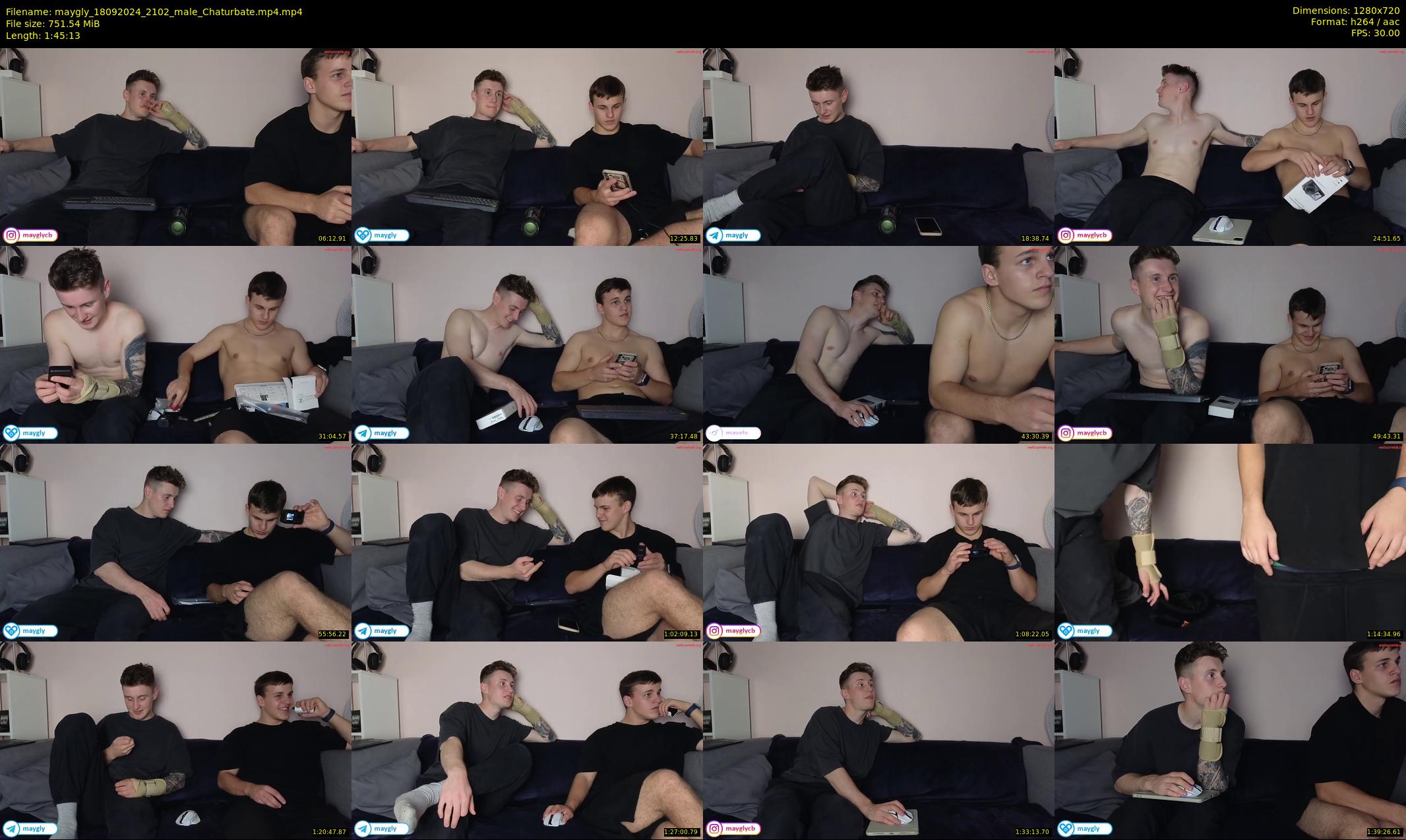 maygly — 106 minute Chaturbate male cam show recording, 720p, Sep 18, 2024