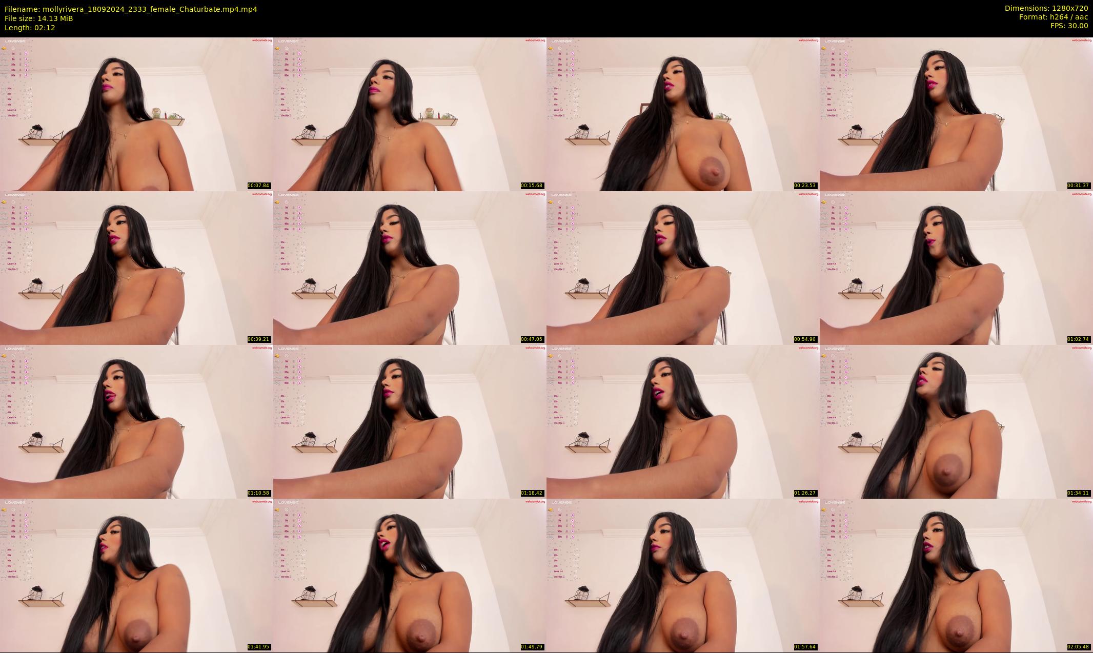 mollyrivera — 3 minute Chaturbate female cam show recording, 720p, Sep 18, 2024