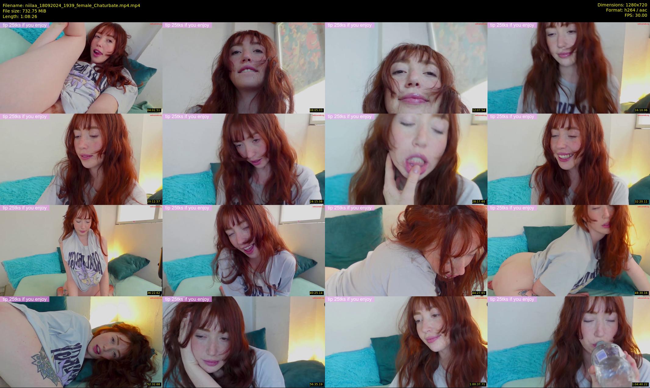 niilaa — 69 minute Chaturbate female cam show recording, 720p, Sep 18, 2024