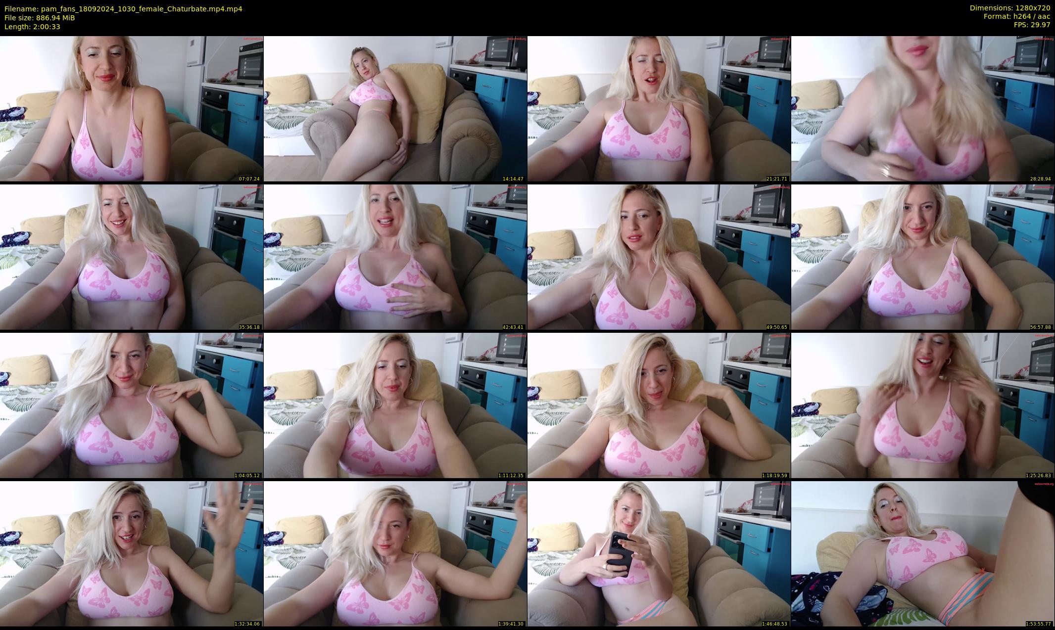 pam_fans — 121 minute Chaturbate female cam show recording, 720p, Sep 18, 2024