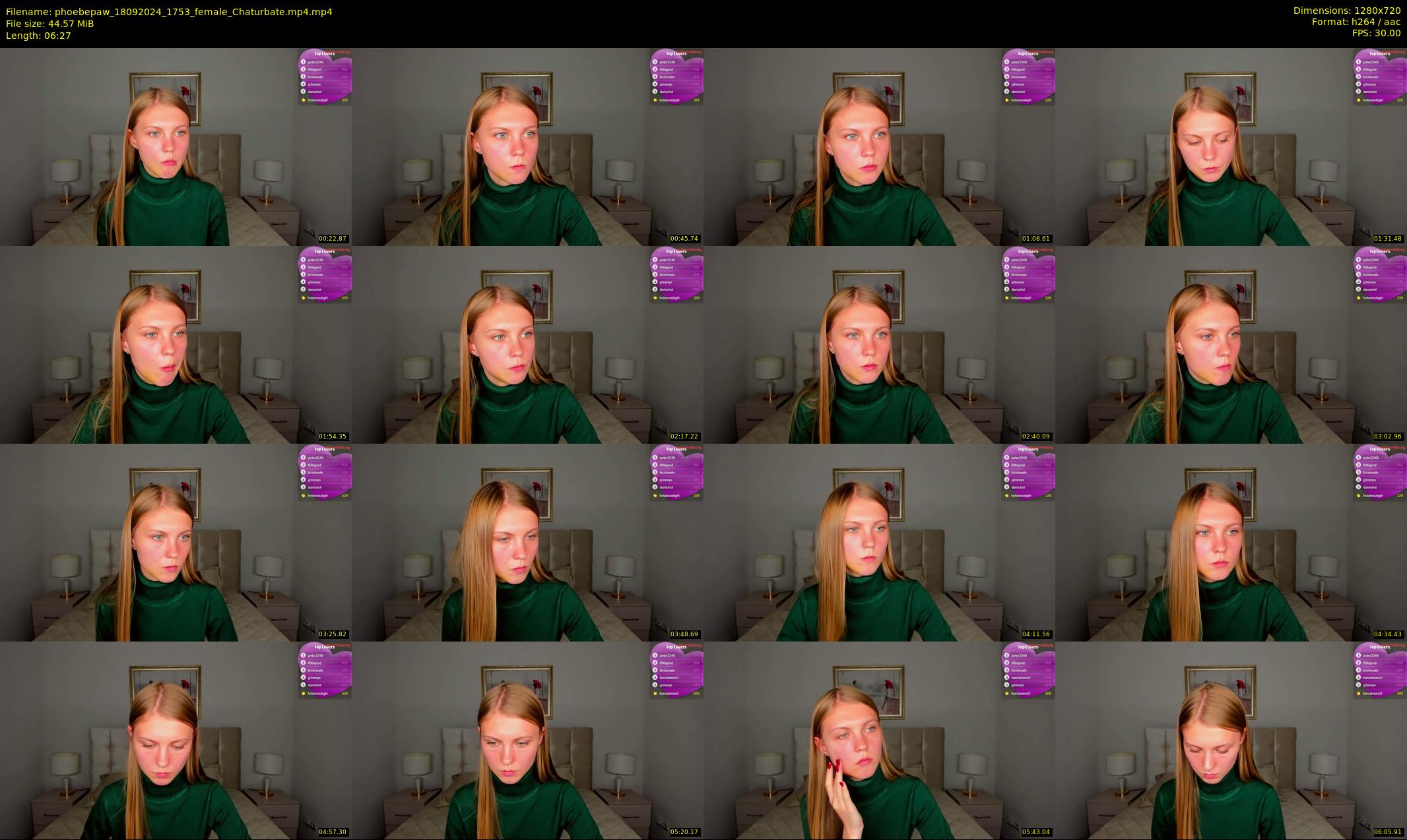 phoebepaw — 7 minute Chaturbate female cam show recording, 720p, Sep 18, 2024
