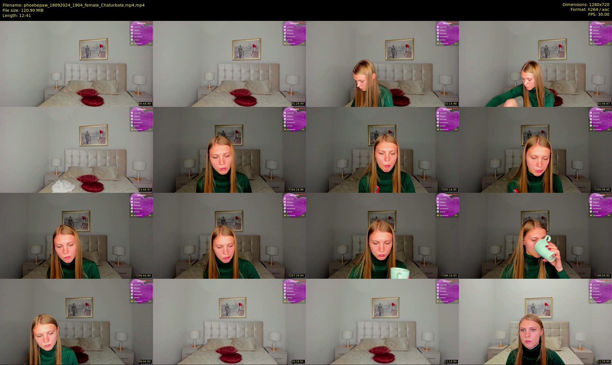 phoebepaw — 13 minute Chaturbate female cam show recording, 720p, Sep 18, 2024
