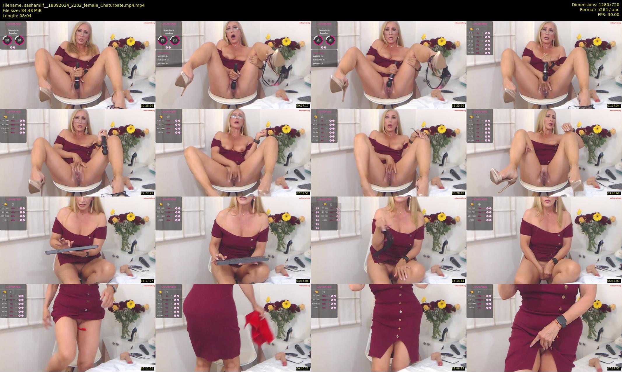 sashamilf_ — 9 minute Chaturbate female cam show recording, 720p, Sep 18, 2024