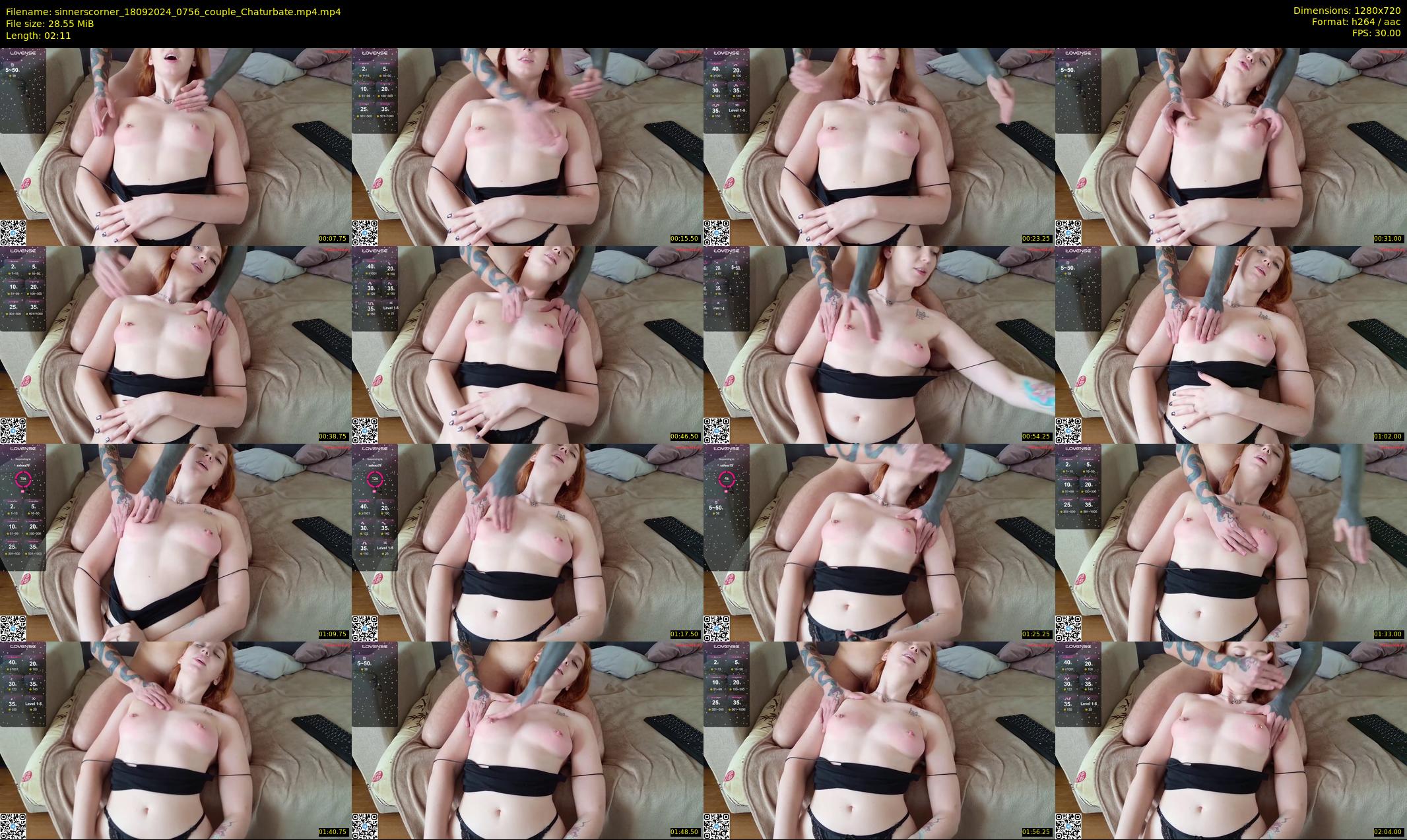 sinnerscorner — 3 minute Chaturbate couple cam show recording, 720p, Sep 18, 2024