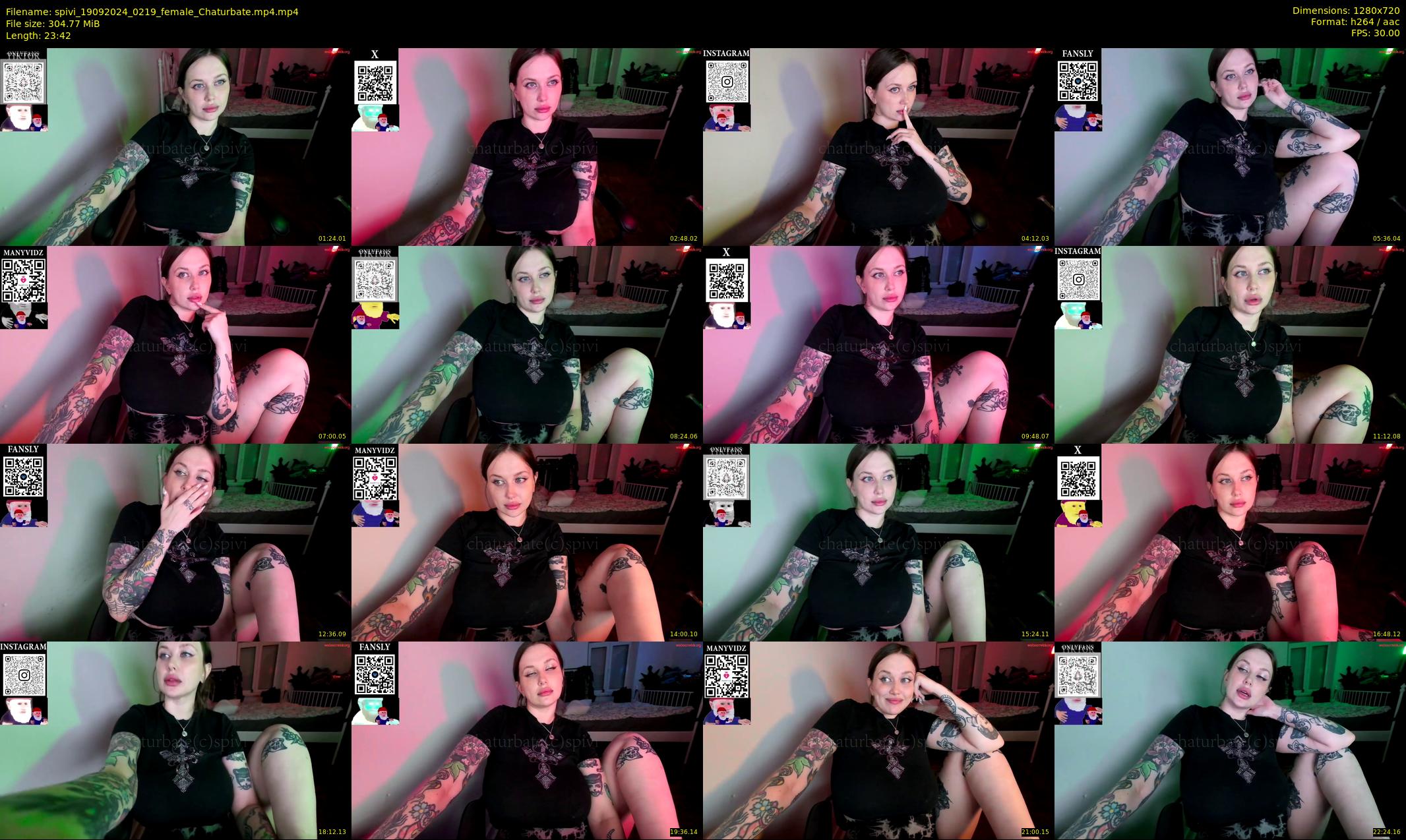 spivi — 24 minute Chaturbate female cam show recording, 720p, Sep 19, 2024