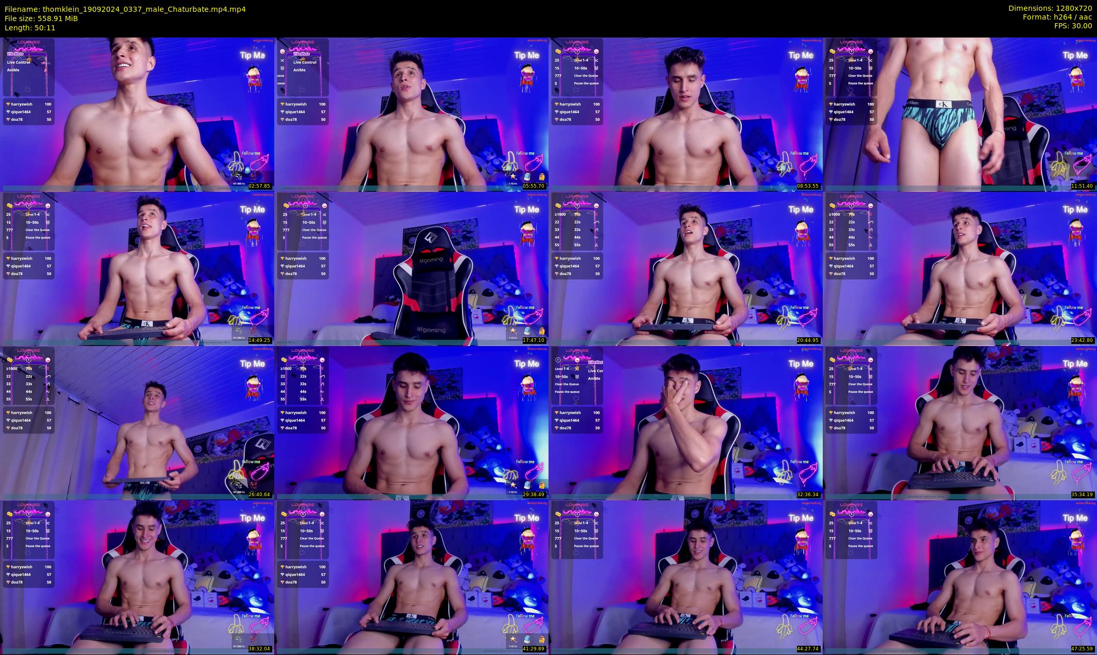 thomklein — 51 minute Chaturbate male cam show recording, 720p, Sep 19, 2024