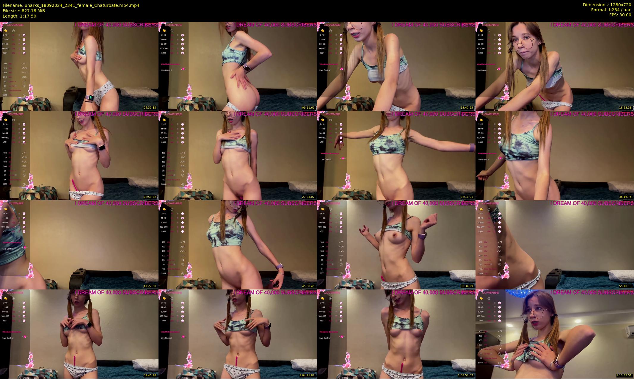 unarks — 78 minute Chaturbate female cam show recording, 720p, Sep 18, 2024