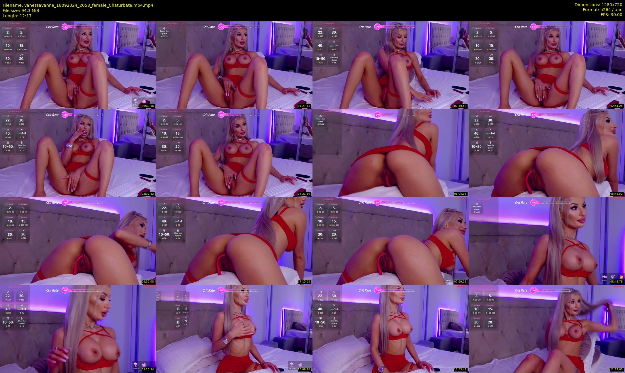 vanessavanne — 13 minute Chaturbate female cam show recording, 720p, Sep 18, 2024