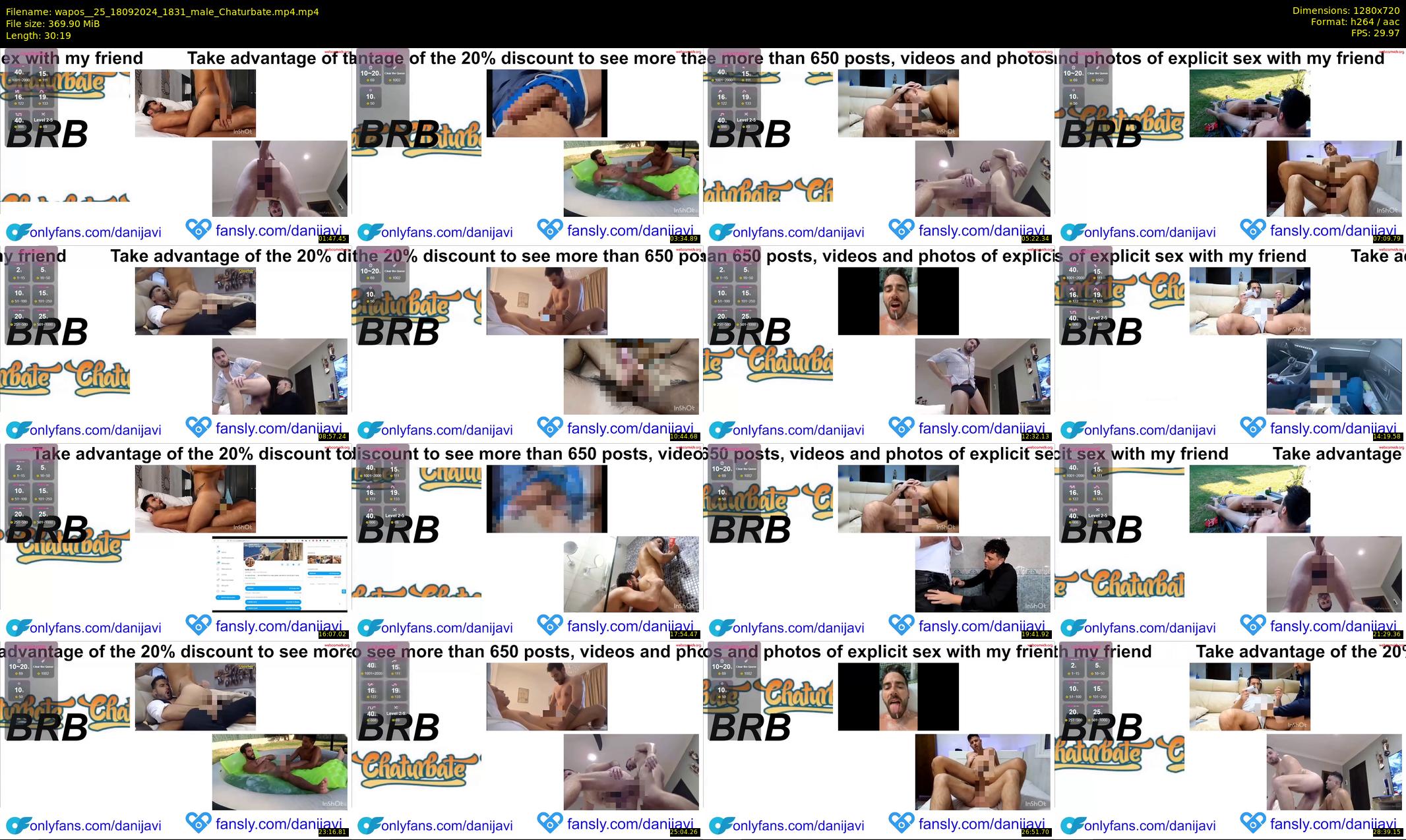 wapos__25 — 31 minute Chaturbate male cam show recording, 720p, Sep 18, 2024